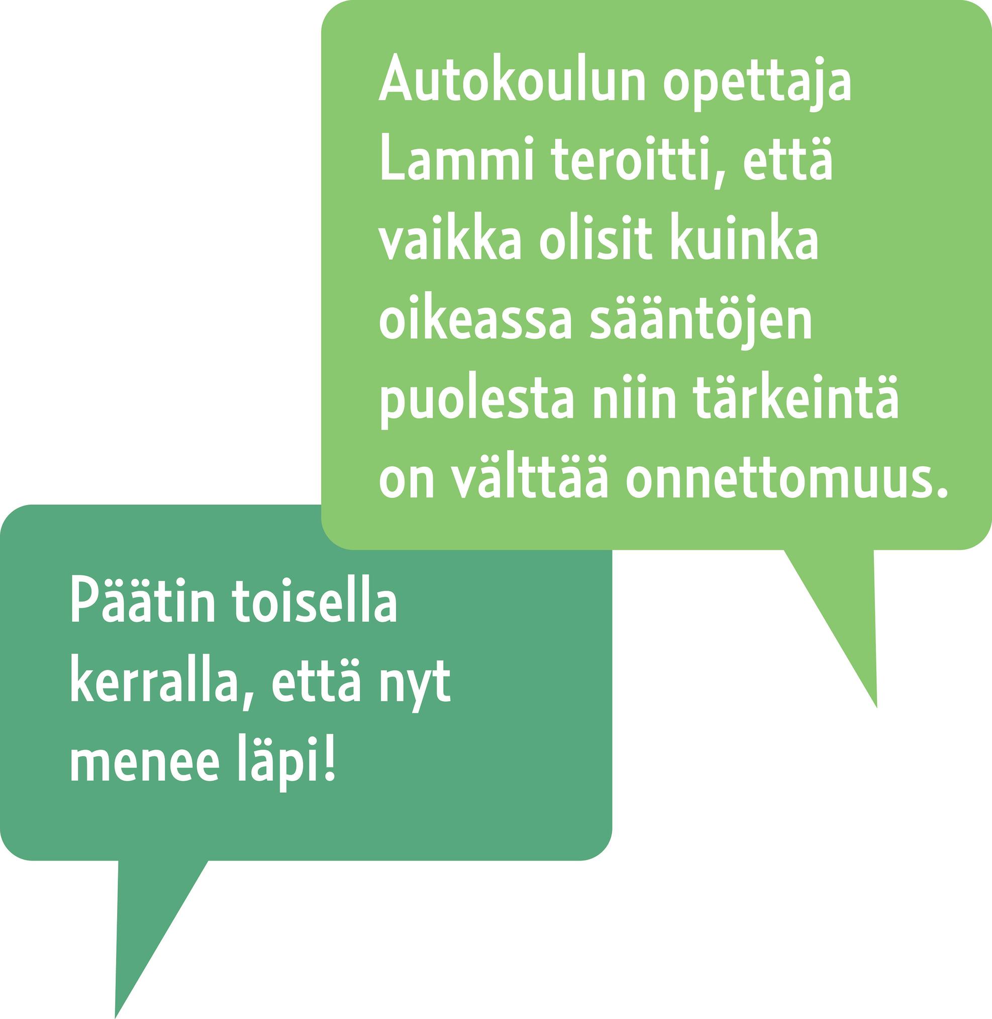[Image] apu lukijakyely, puhekuplat, inssiajo, autokoulu