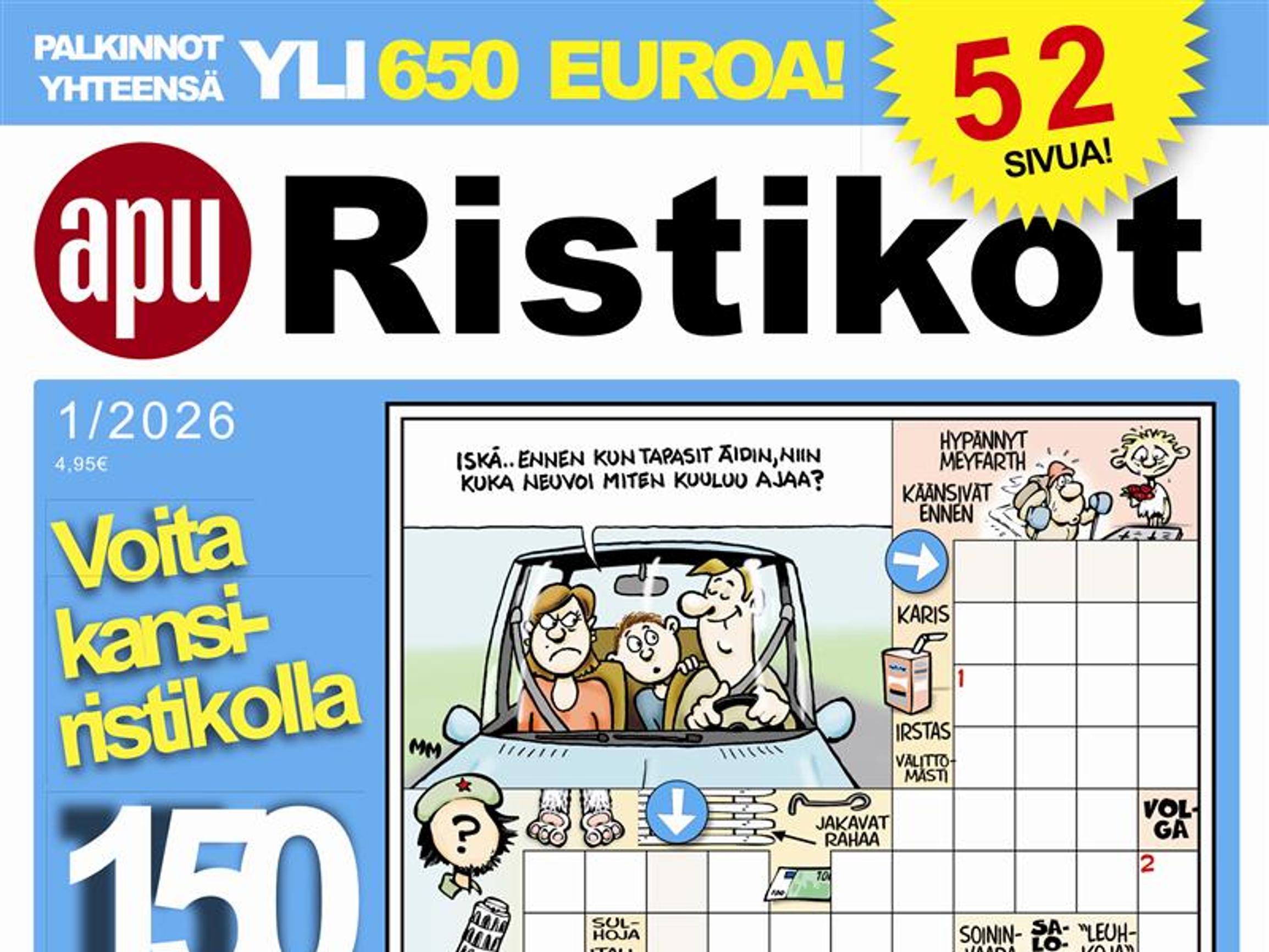 Osallistu Apu Ristikot -lehden palkintotehtävien arvontaan