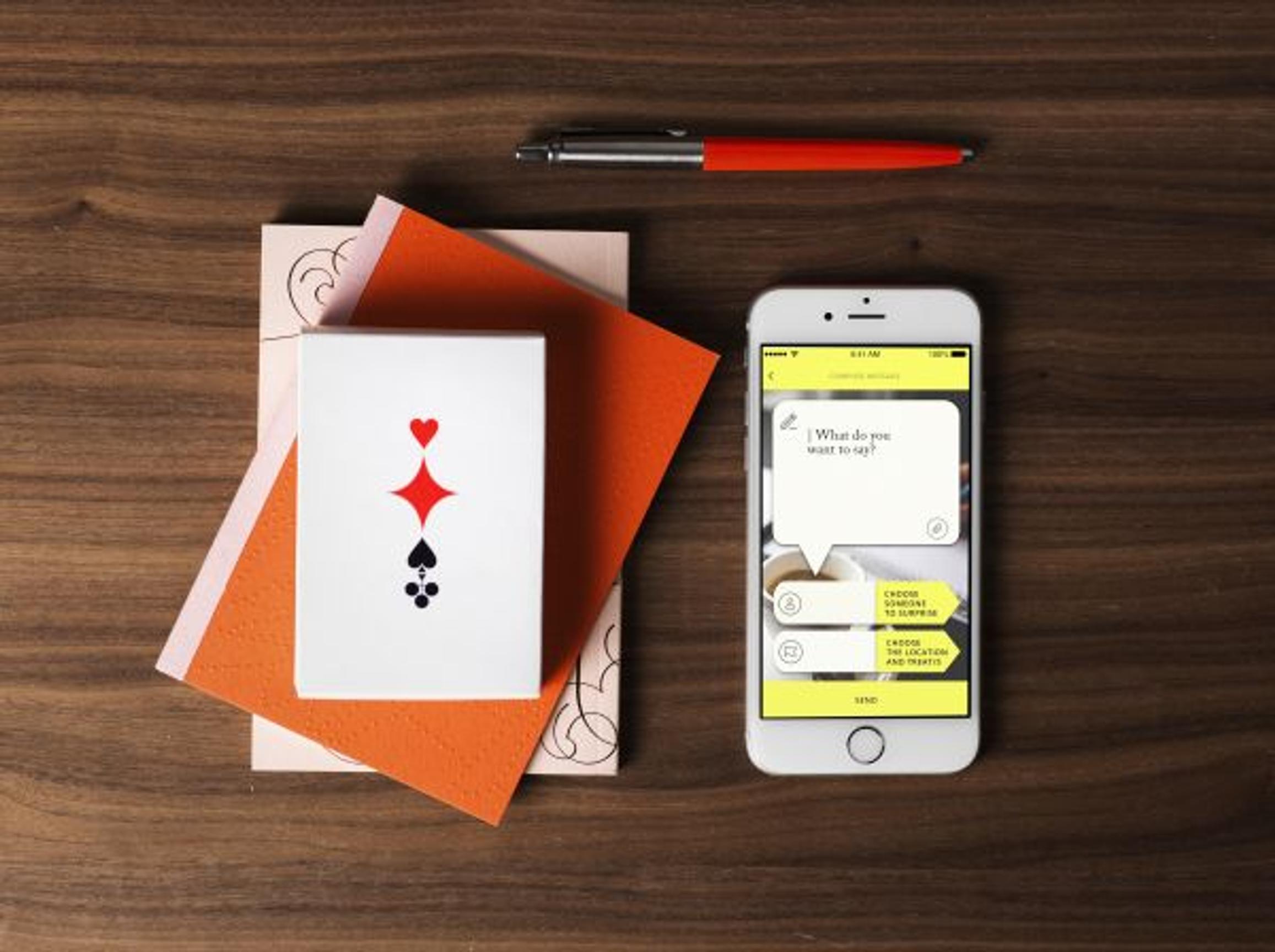 Gisges-sovellus on kokemusten kaukosäädin, jolla voi ostaa ystävälle yllätyksen