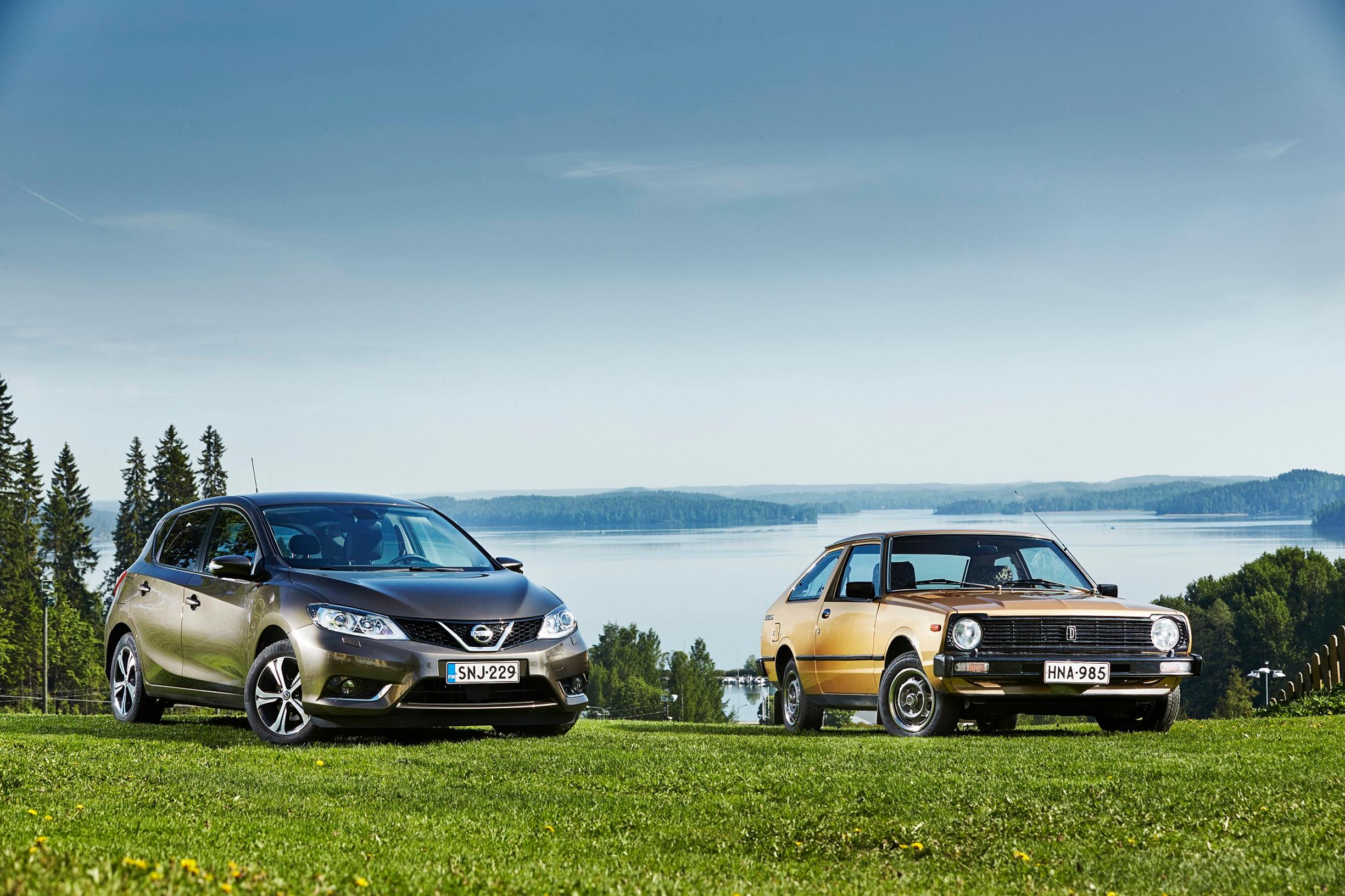 Uusi Nissan ja vanha Datsun – katso, mitä 35 vuodessa on tapahtunut!