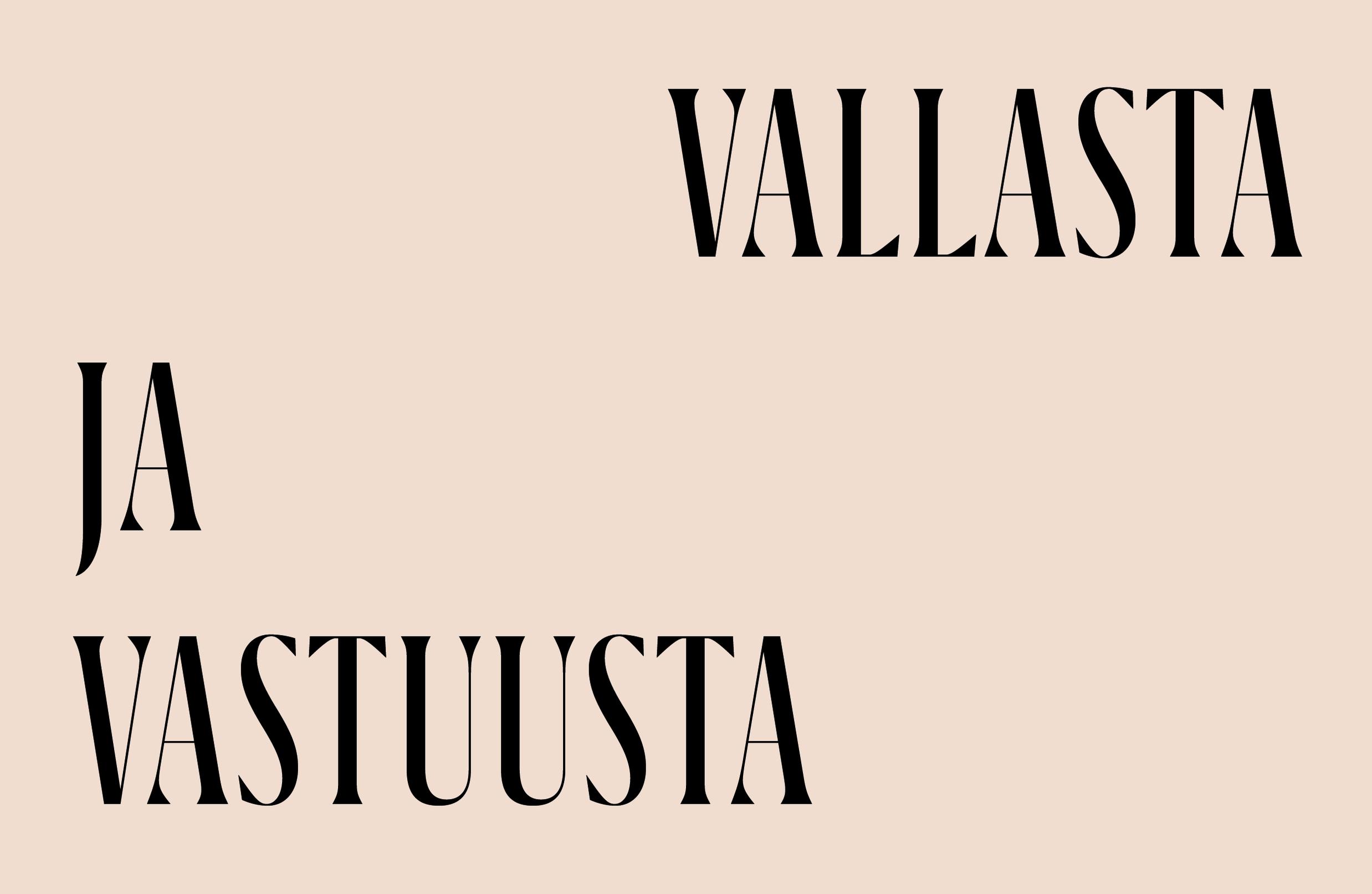 Vallasta ja vastuusta