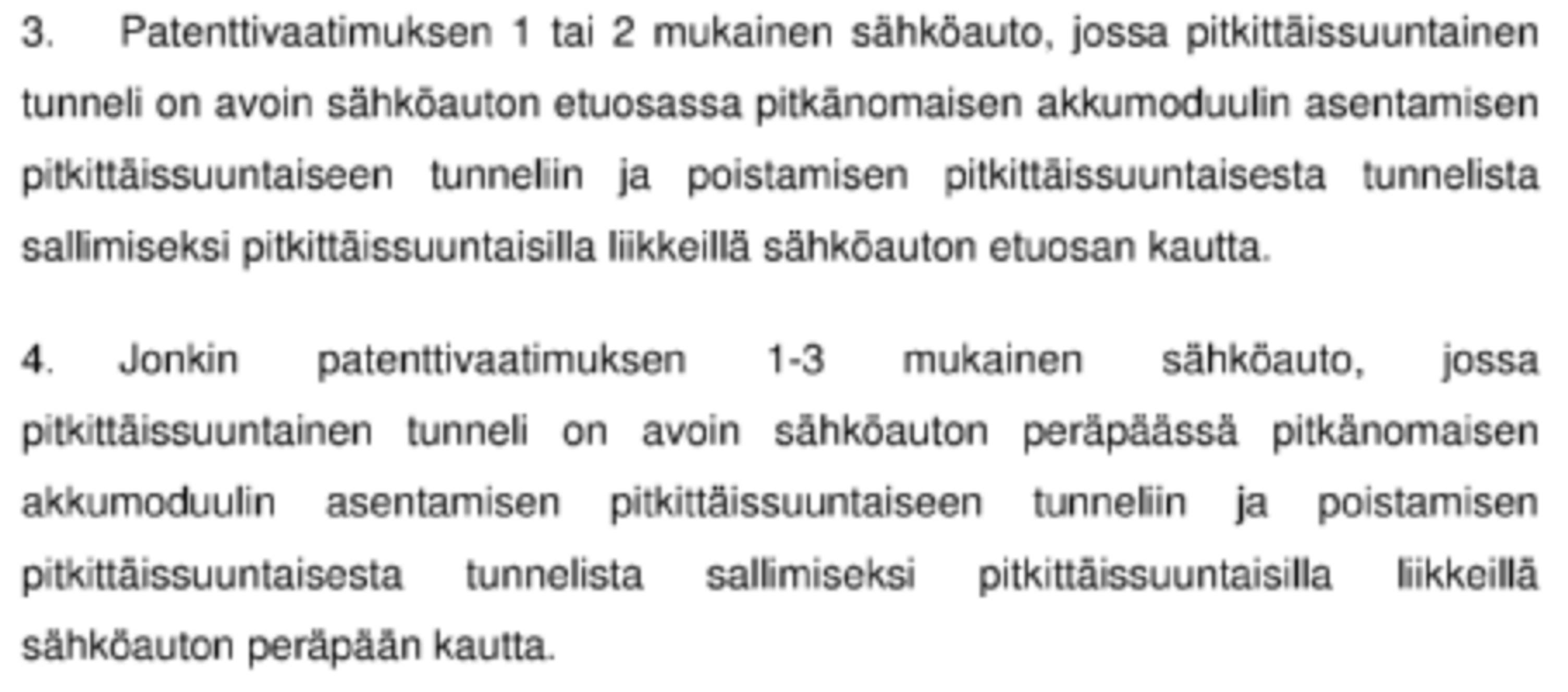 Ihmeauto Toroidionin toinen patenttihakemus julkiseksi: koskee pitkittäistä akkua