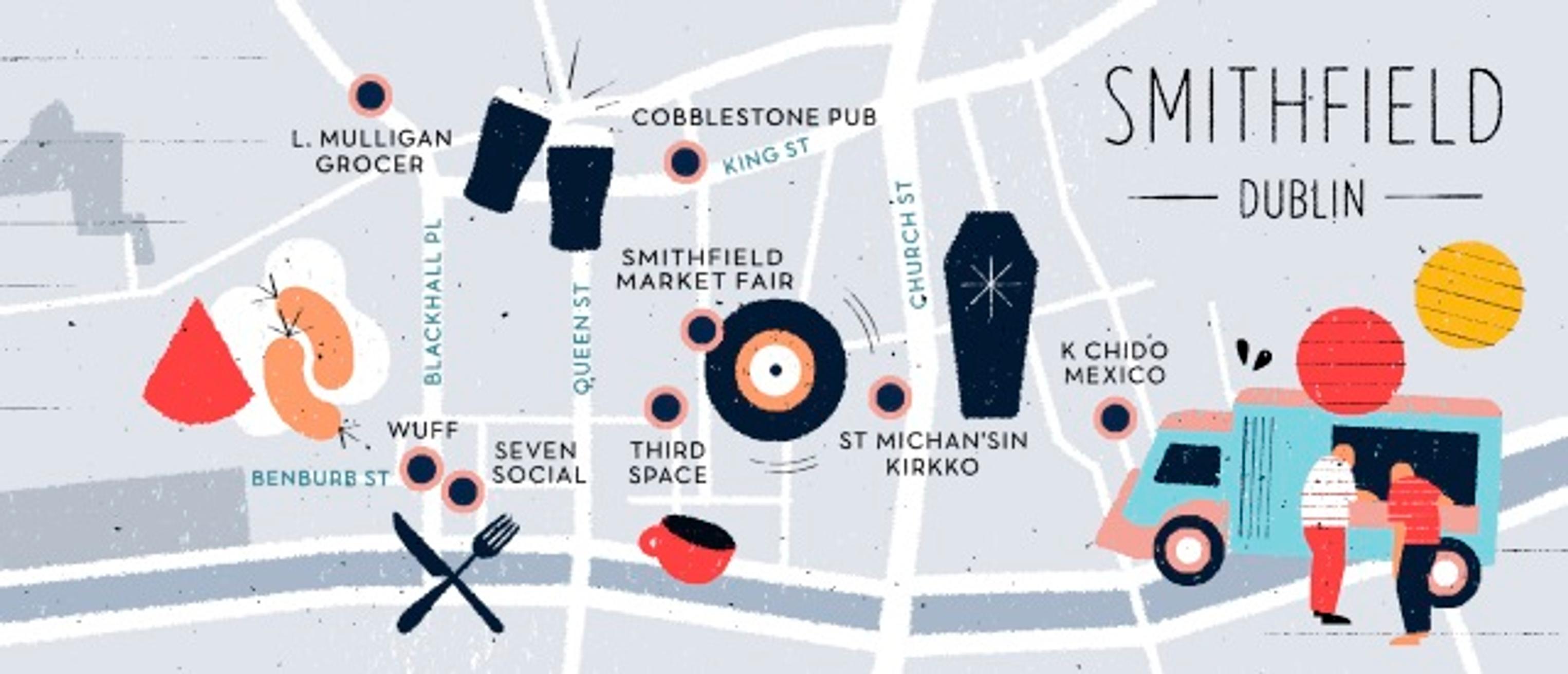 Dublinin trendikäs Smithfield