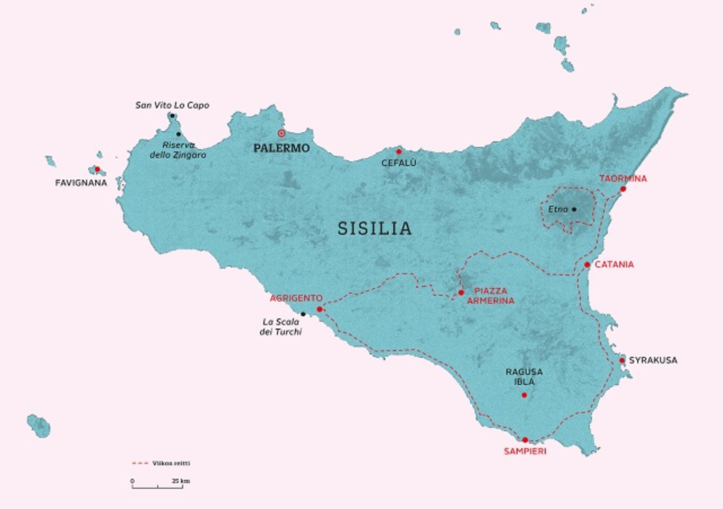Täydellinen kierros Sisiliassa