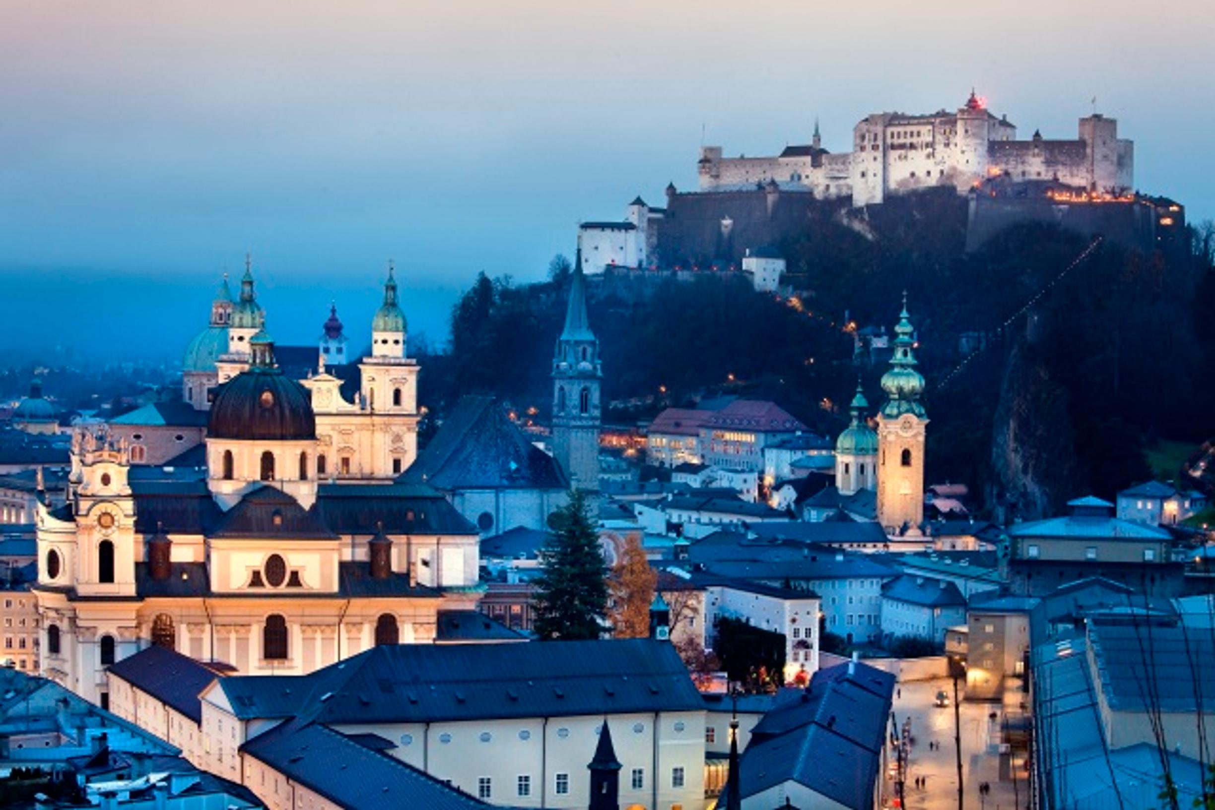 Salzburg täydellinen talvikaupunki