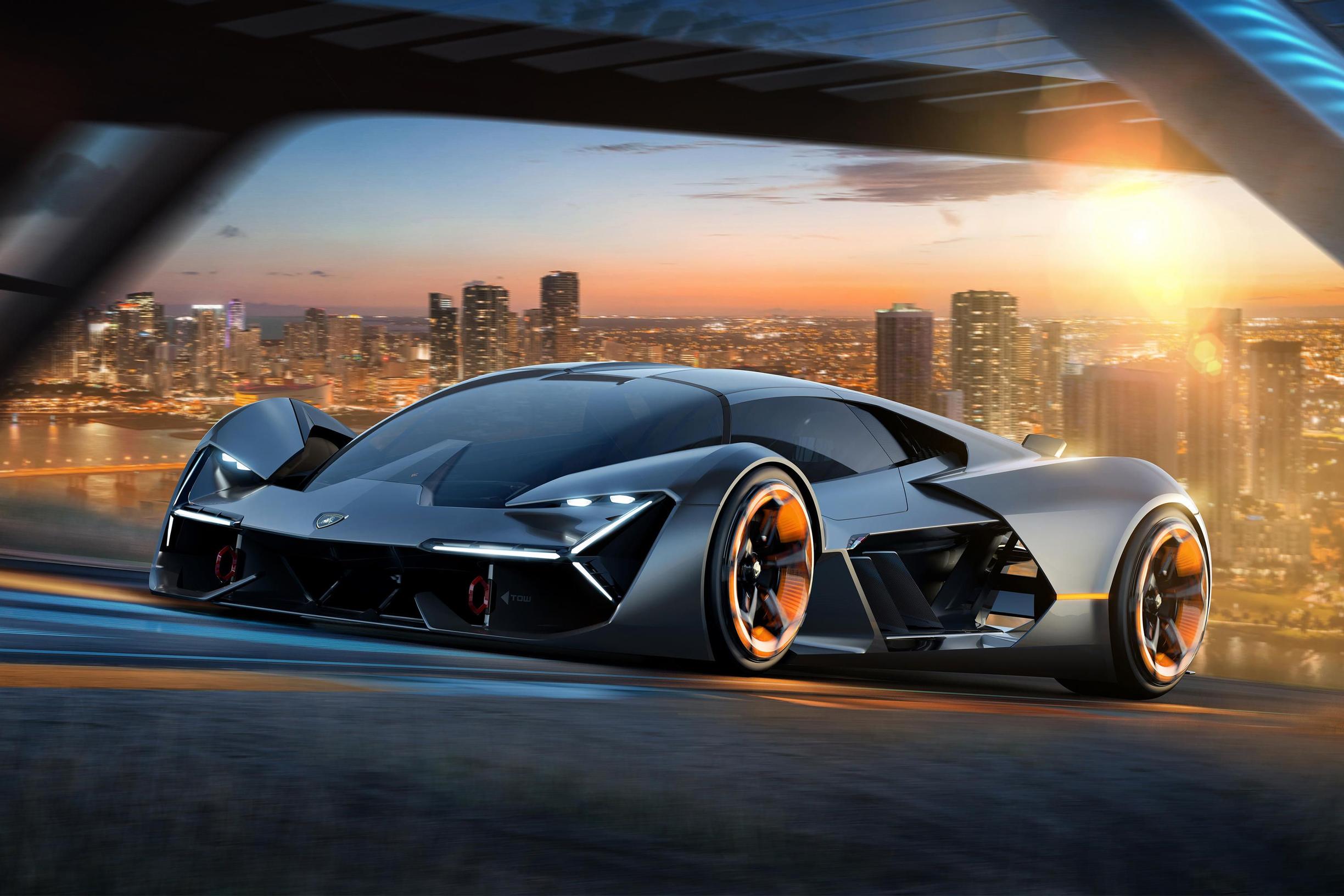 Katso kuvat - Lamborghinilta huima sähköautovisio