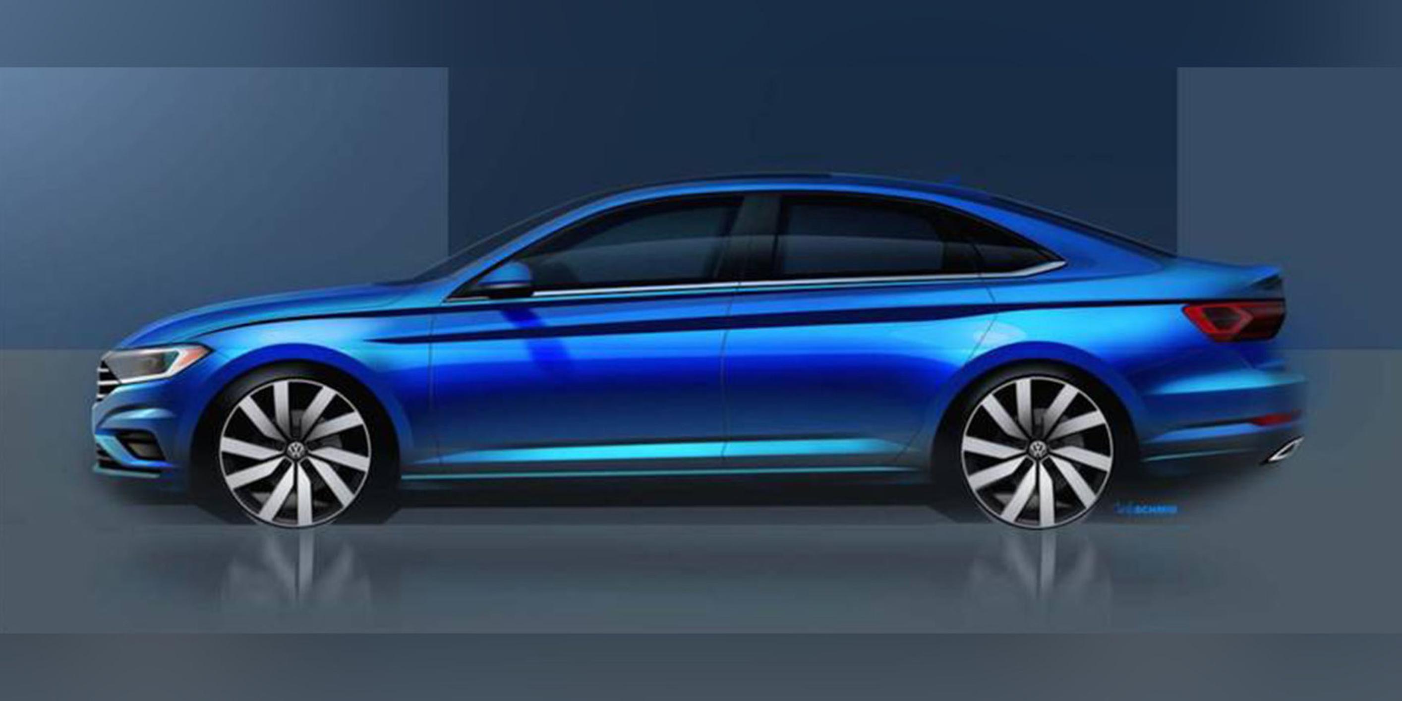 Tiiserikuva uudesta Volkswagen Jettasta