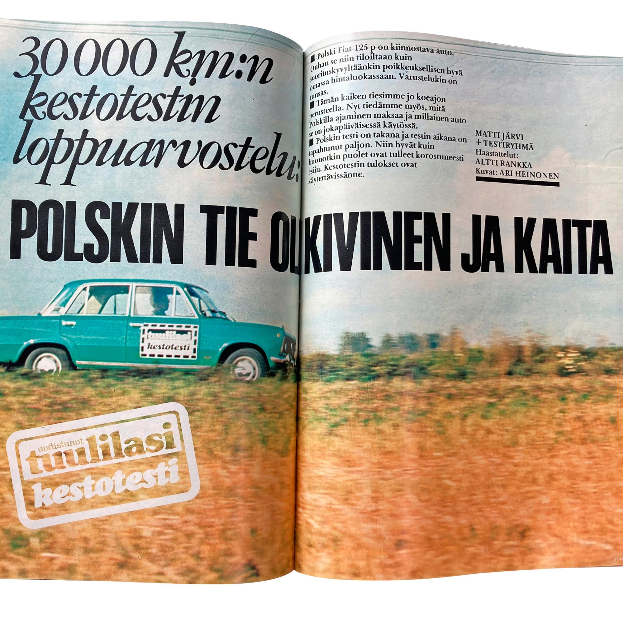 Tuulilasi 1973: Polski-Fiat – Näyttää hevoselta, liikkuu kuin hevonen ja hirnuu kuin hevonen