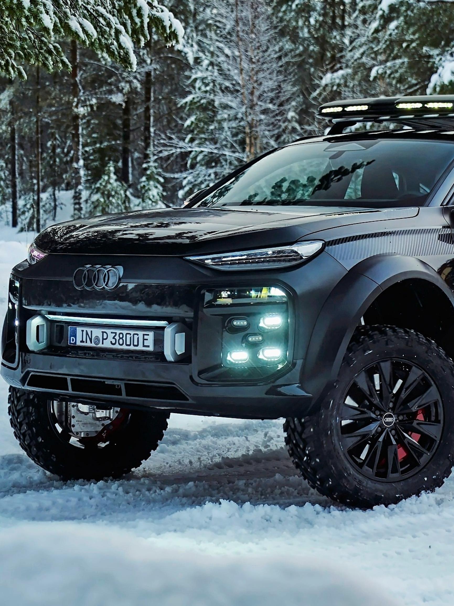 Audi Q6 e-tron Offroad Concept – Katumaastureita on moitittu siitä, ettei niissä ole kunnollista maavaraa – ei hätää, nyt on