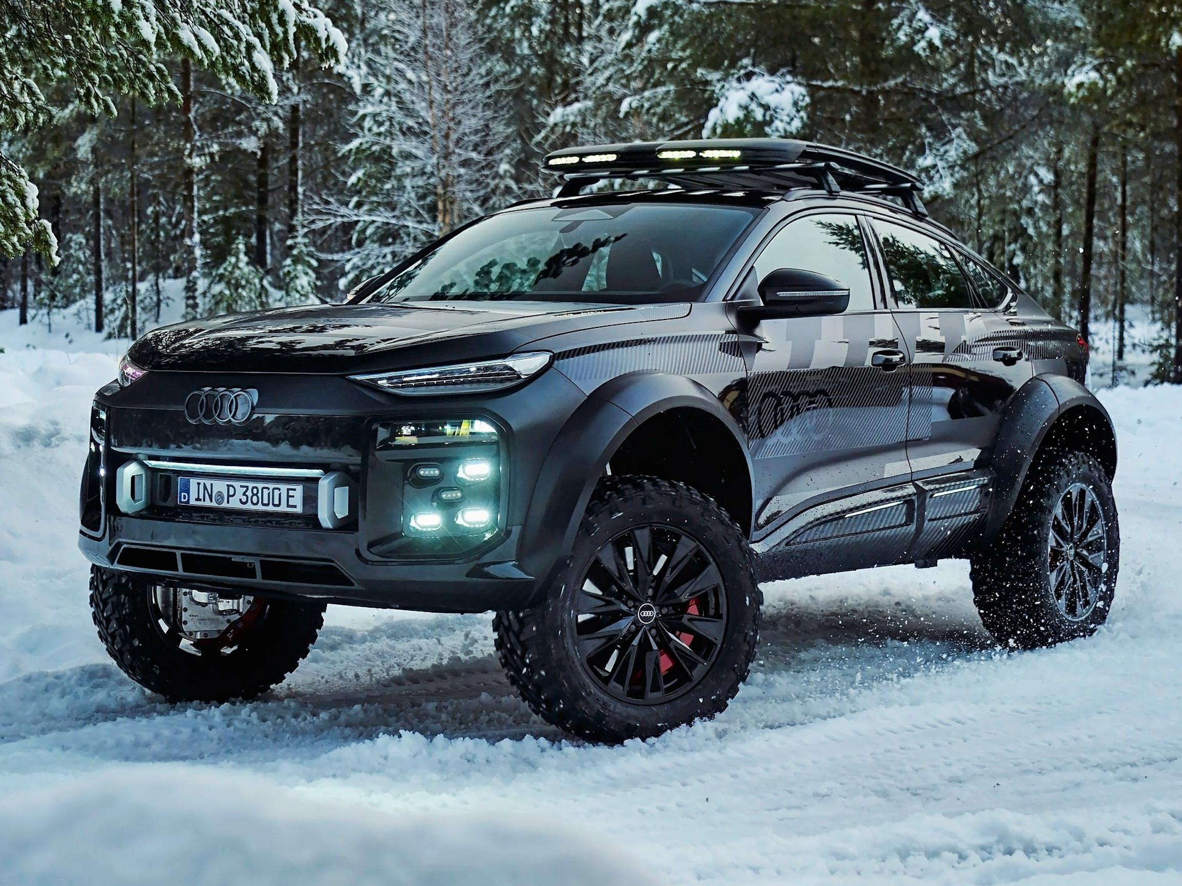 Audi Q6 e-tron Offroad Concept – Katumaastureita on moitittu siitä, ettei niissä ole kunnollista maavaraa – ei hätää, nyt on