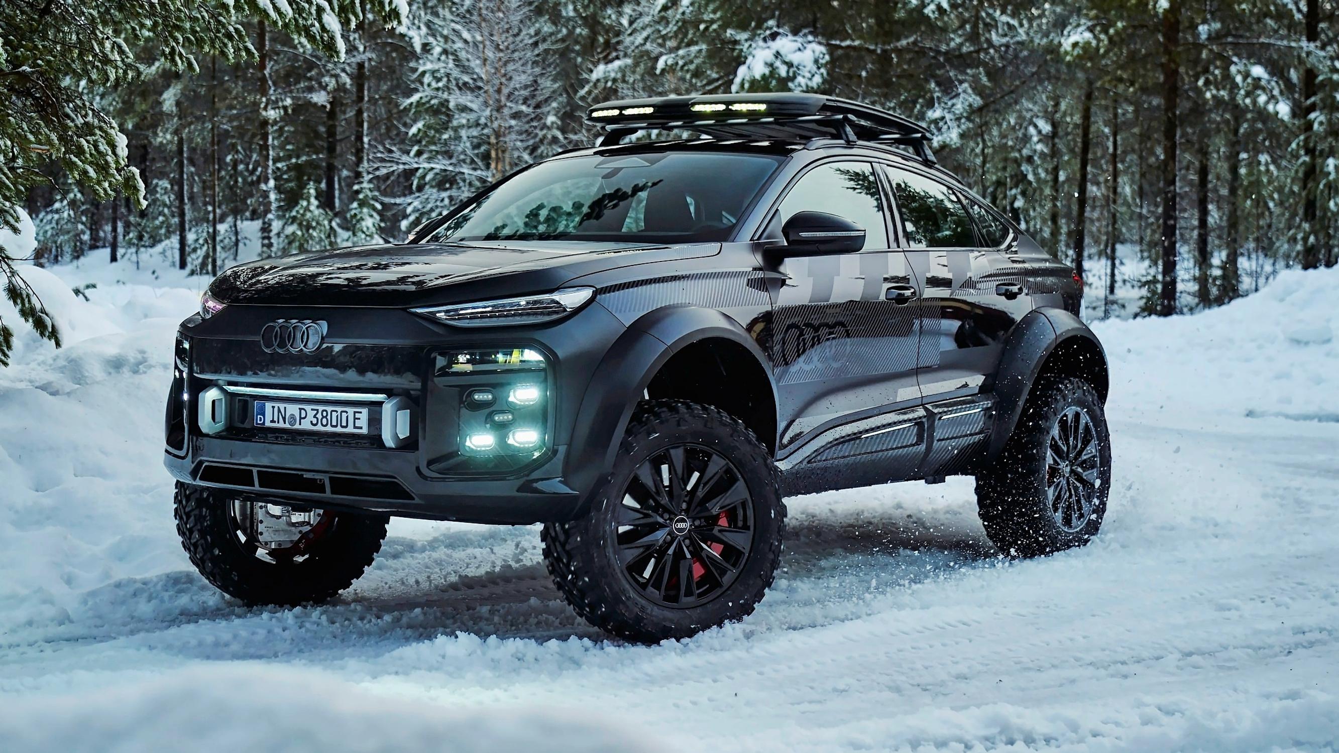 Audi Q6 e-tron Offroad Concept – Katumaastureita on moitittu siitä, ettei niissä ole kunnollista maavaraa – ei hätää, nyt on