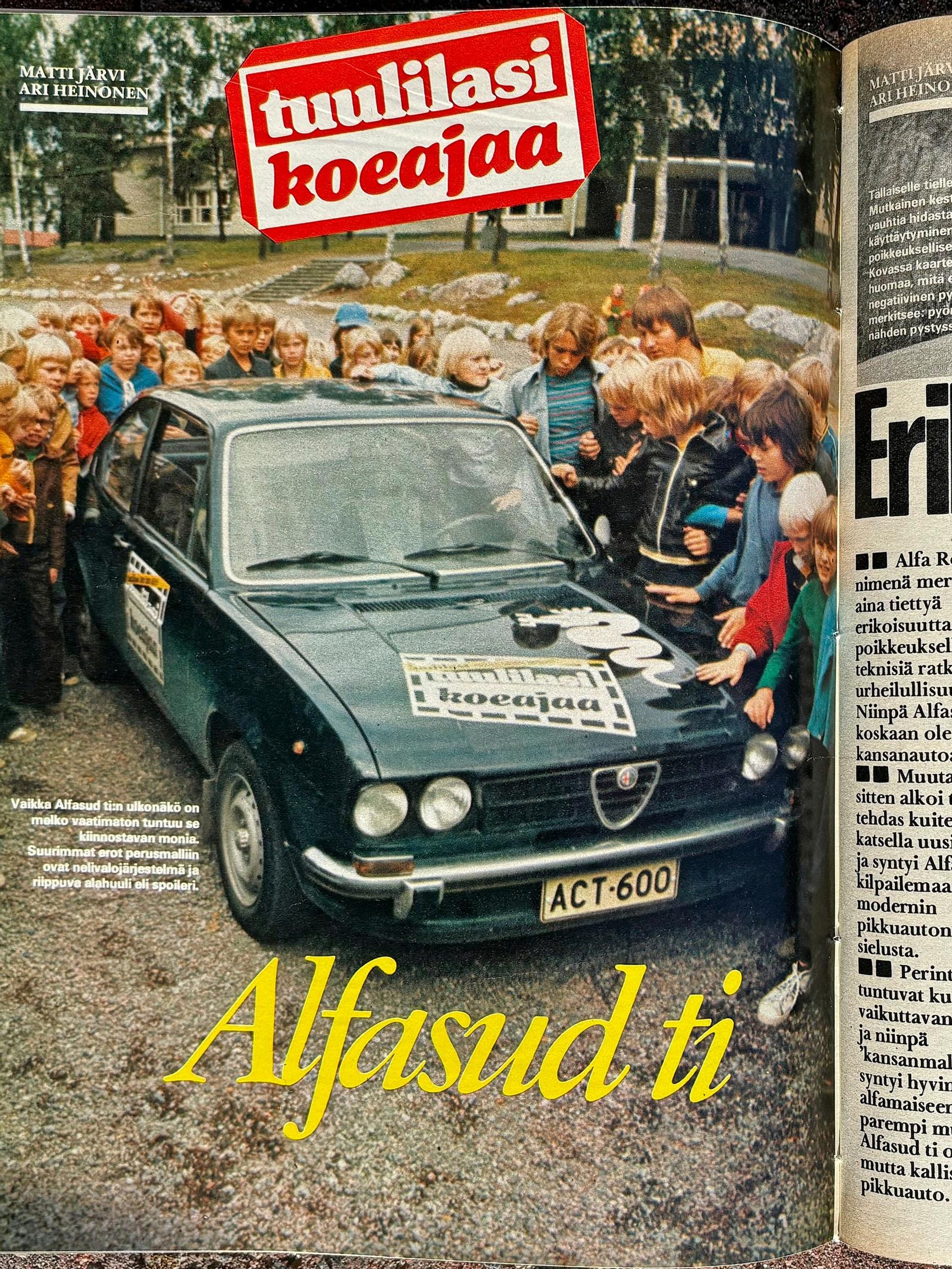 Erikoisauton maineessa ollut Alfa Romeo päätti lähteä tavallisen autokansan markkinoille myyntilukujen toivossa – Näin syntyi Alfasud