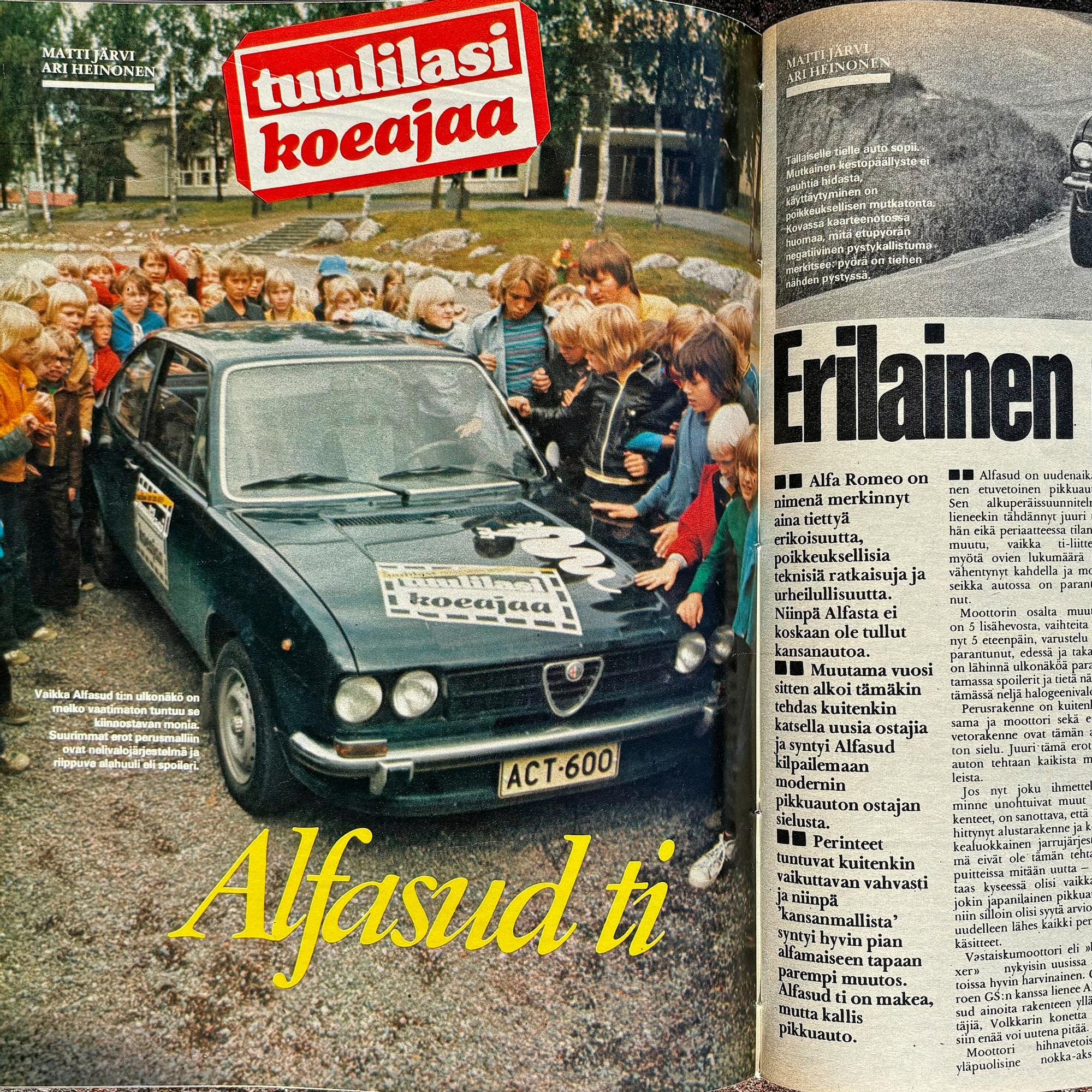 Erikoisauton maineessa ollut Alfa Romeo päätti lähteä tavallisen autokansan markkinoille myyntilukujen toivossa – Näin syntyi Alfasud