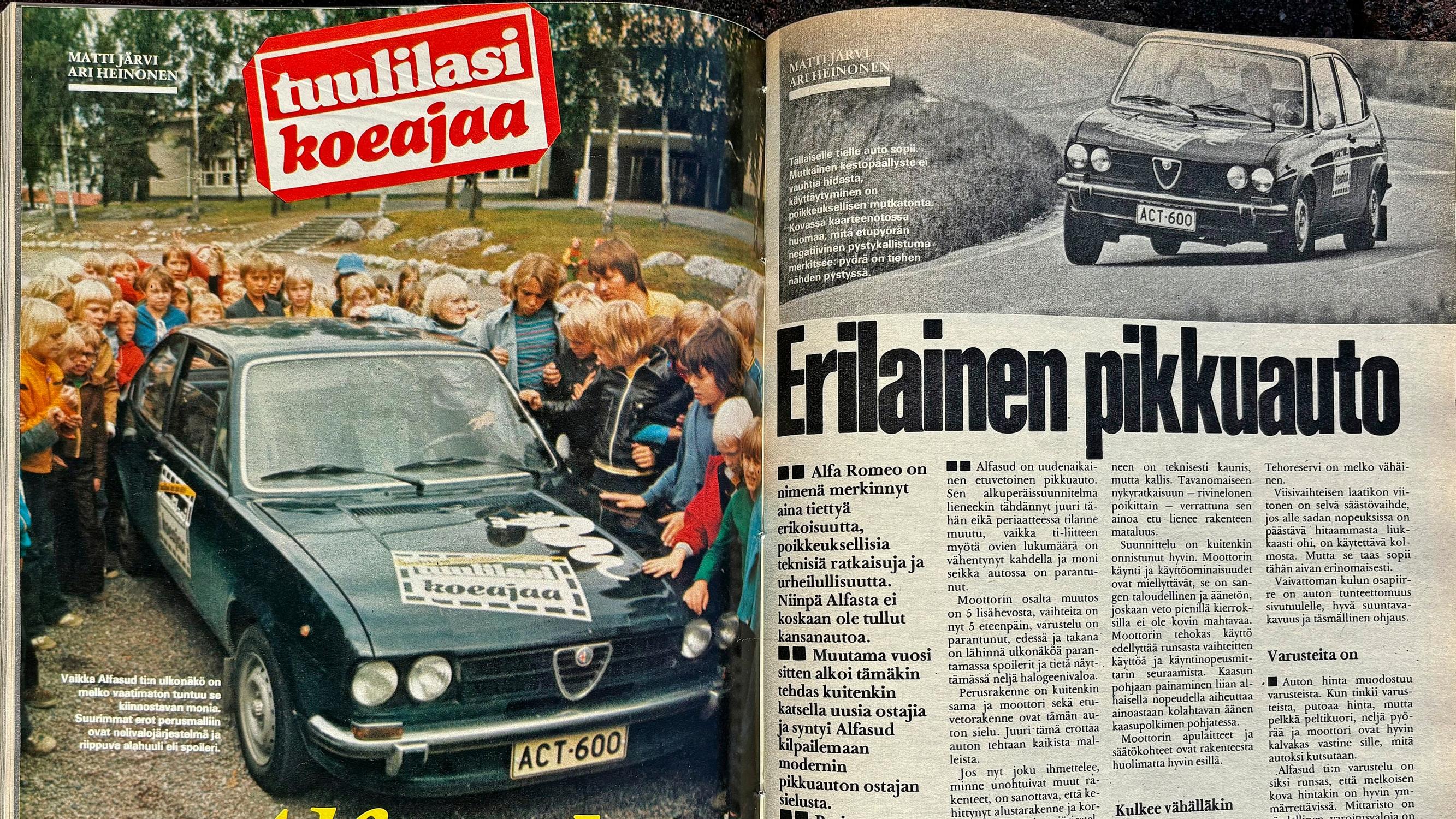 Erikoisauton maineessa ollut Alfa Romeo päätti lähteä tavallisen autokansan markkinoille myyntilukujen toivossa – Näin syntyi Alfasud