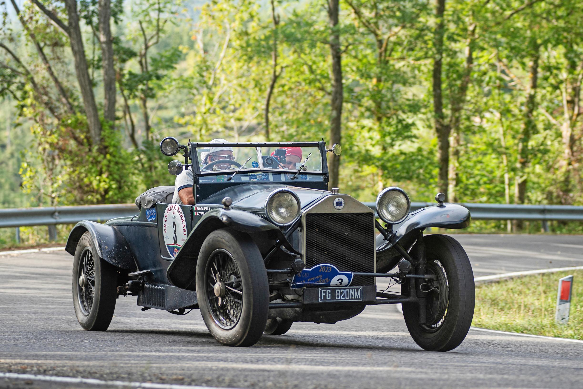 Lancia Lambda oli tuotannossa vuosina 1922-31. Keski-Euroopan klassikkotapahtumissa tällaisen voi yhä bongata.