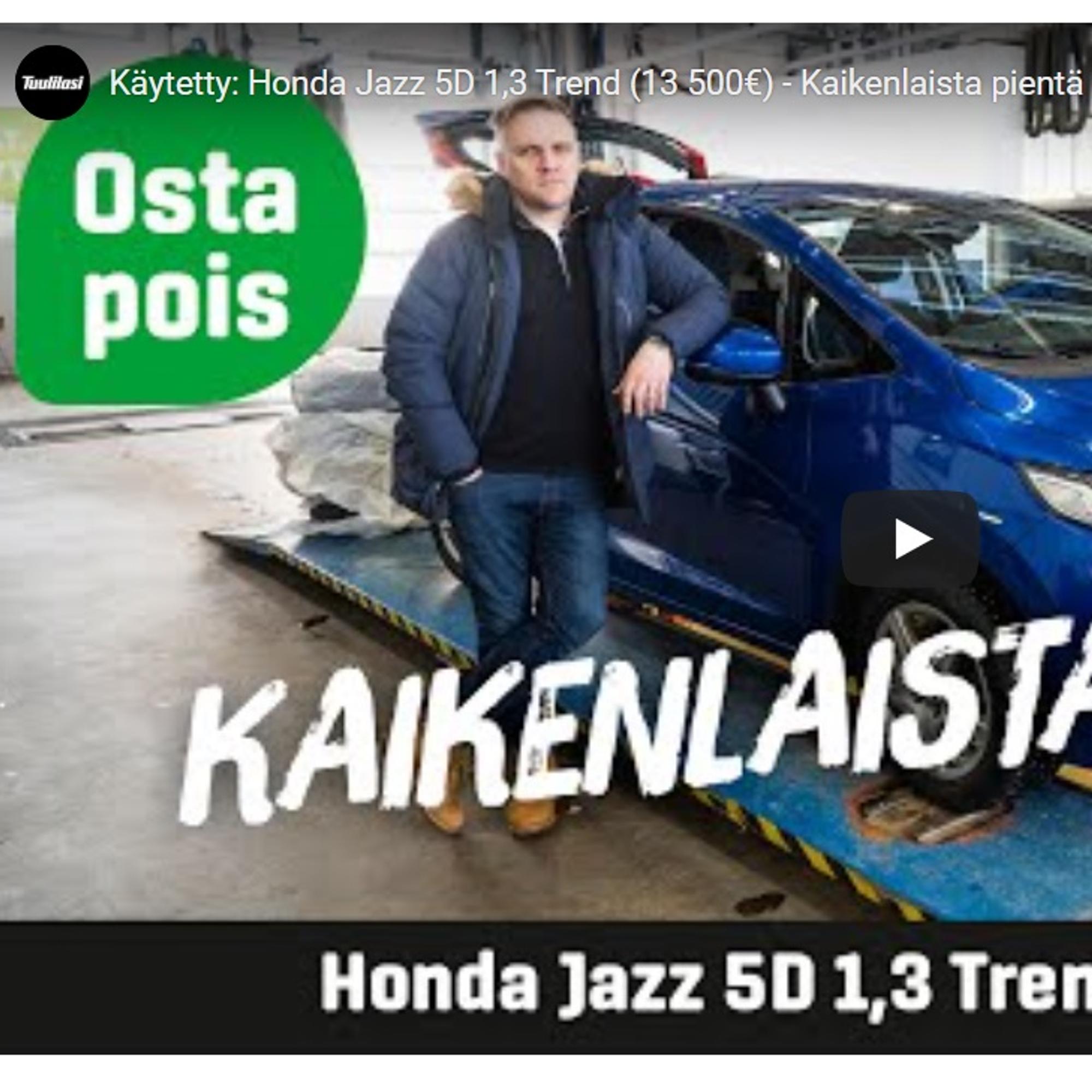 Käytetty: Honda Jazz 5D 1,3 Trend (13 500€) – Kaikenlaista pientä