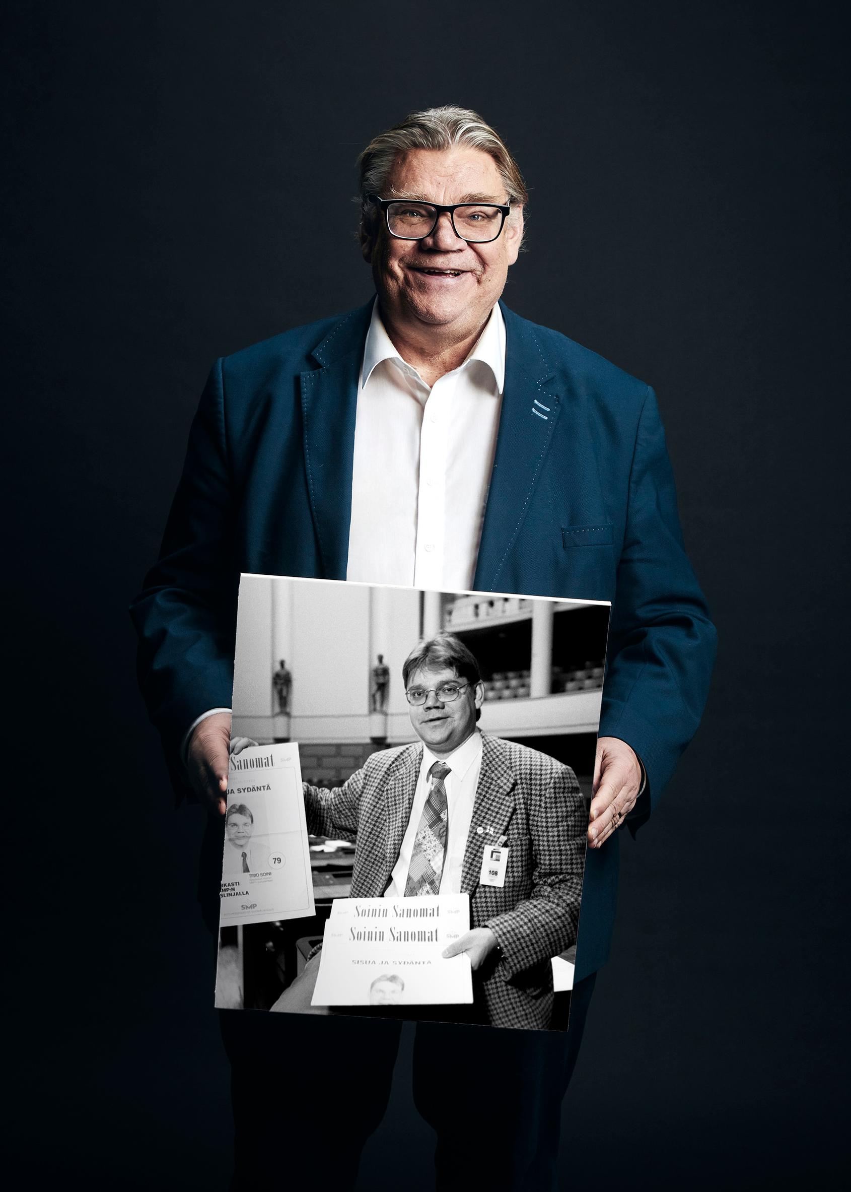 Timo Soinin vaalimenestys parani, kun hänestä ryhdyttiin rakentamaan suomalaisten nykyisen tuntemaa, letkauttelevaa kansanmiestä. Perussuomalaiset oli perustettu 1995 SMP:n raunioille.