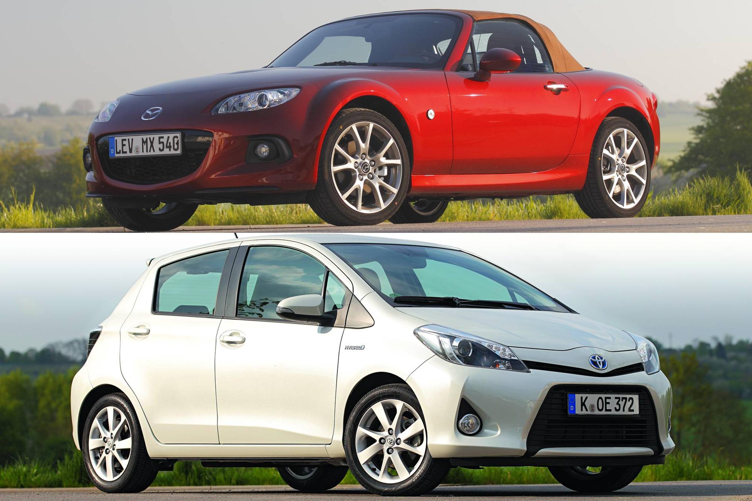 Katsauksessa trendin luojat: Mazda MX-5 ja Toyota Yaris Hybrid