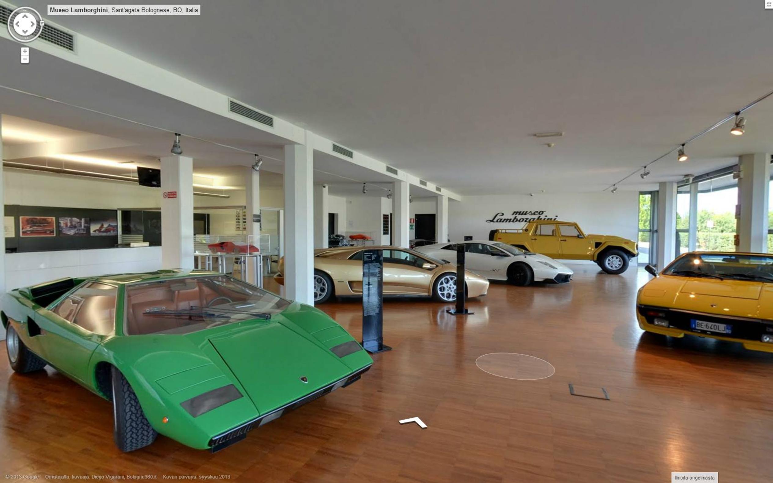 Istu Lambon kyytiin – nyt voit vierailla Lamborghini-museossa Google Mapsilla
