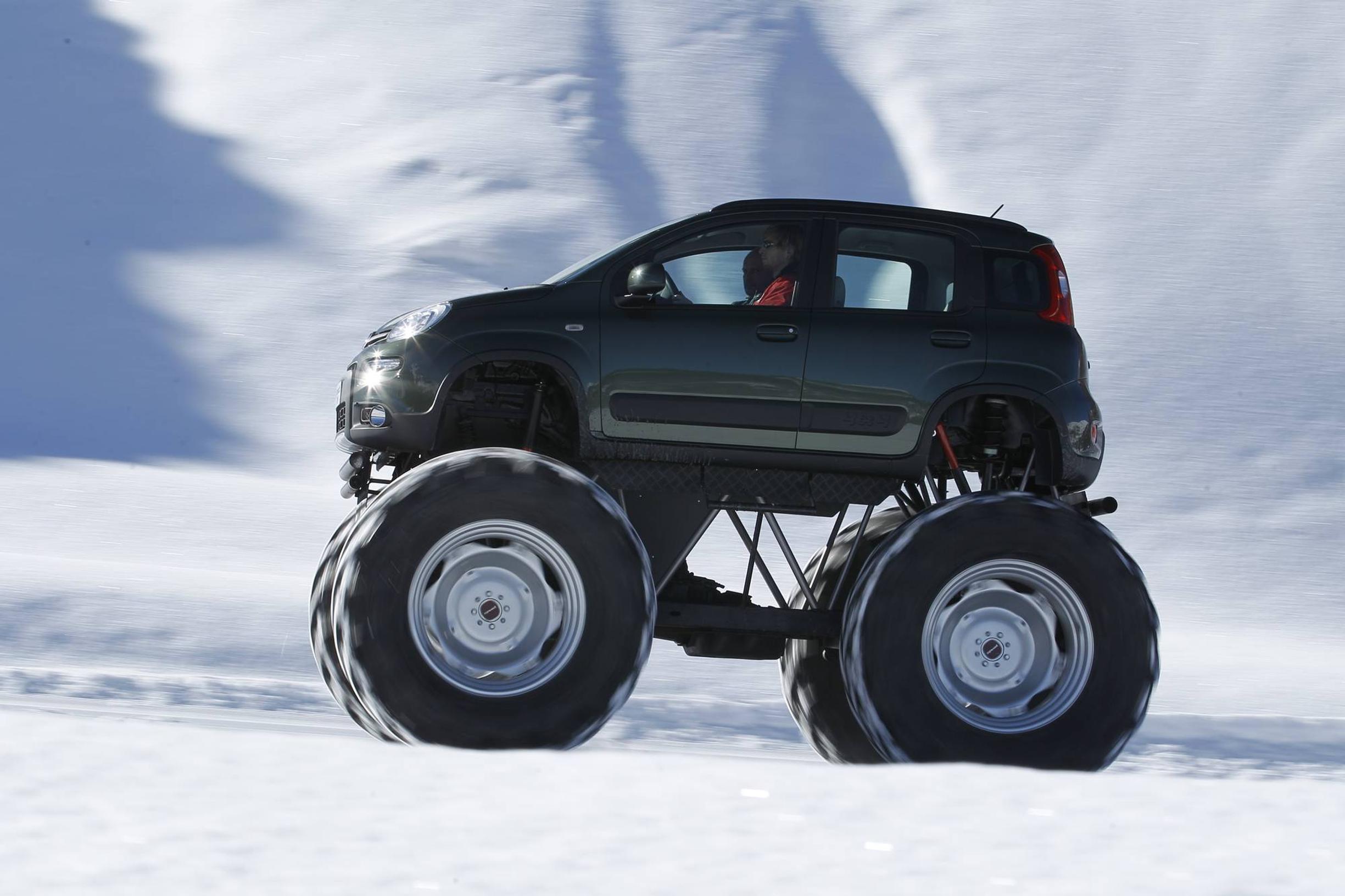 Koeajossa todellinen monsteriauto – Fiat Panda Bigfoot
