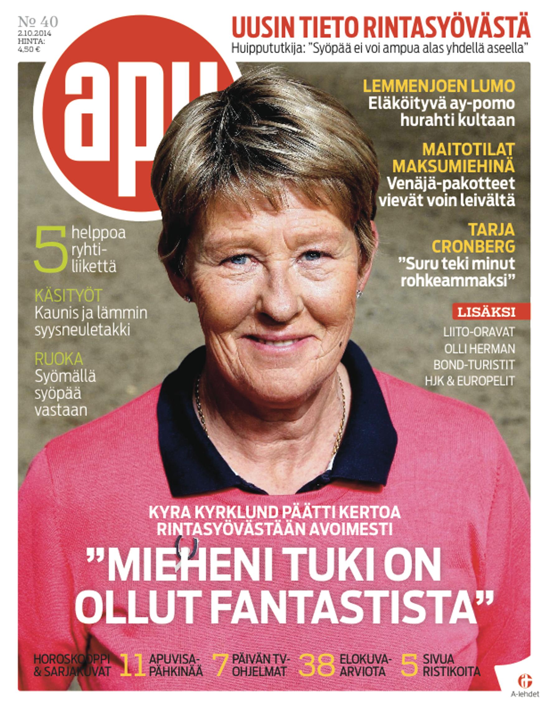 Kyra Kyrklund rintasyöpäleikkauksen jälkeen: "Puoliso on ollut suurin tukeni" 