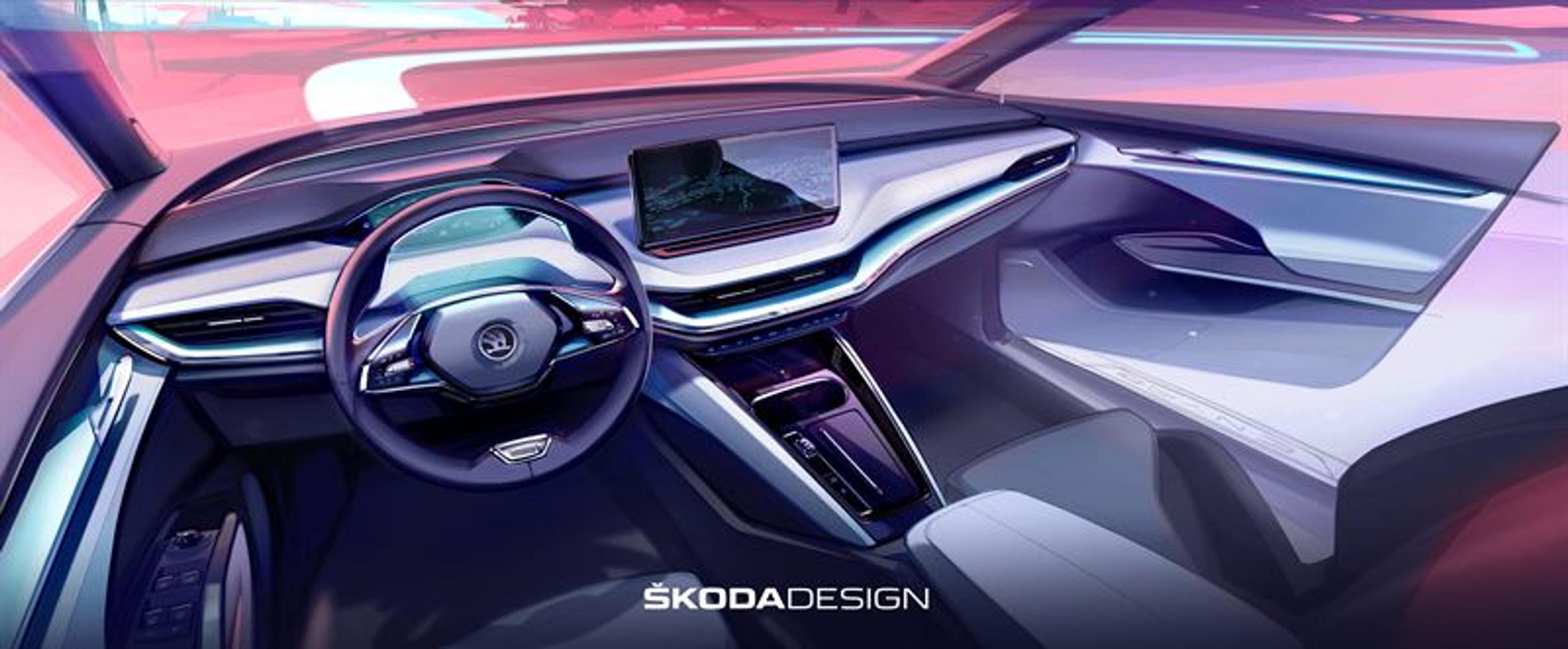 Skoda laittaa autojensa sisätilat uusiksi - ensimmäisenä uuteen täyssähköiseen katumaasturiin