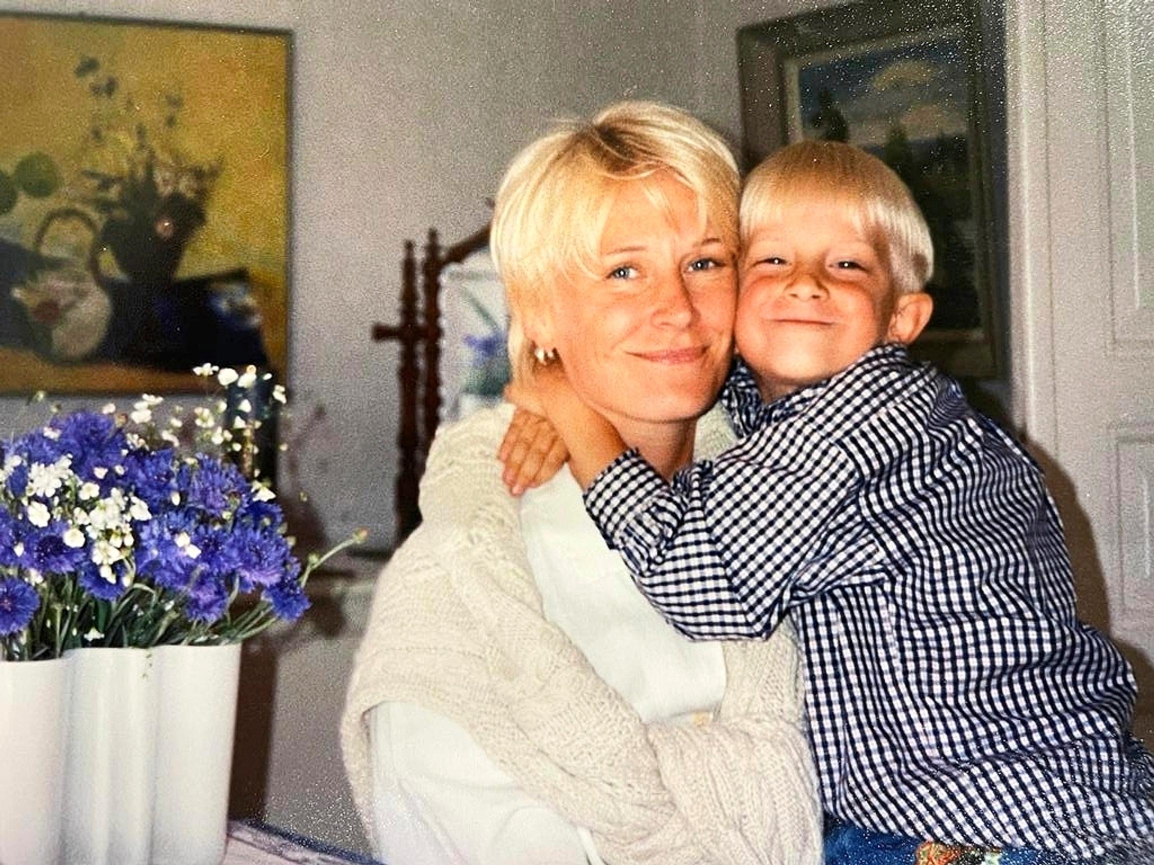 Leena Harkimo ja Joel 1995