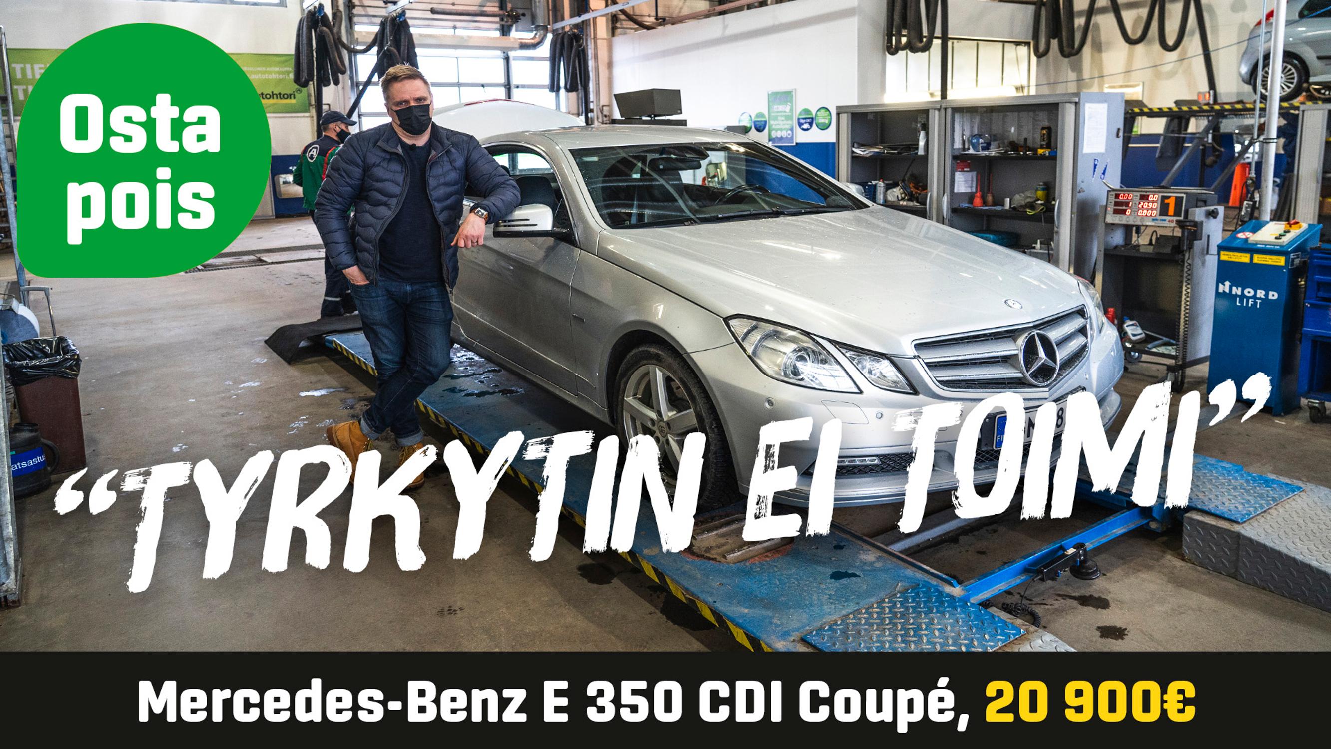 Käytetty: Mercedes-Benz E 350 CDI Coupé (20 900€) - "Tyrkytin ei toimi"
