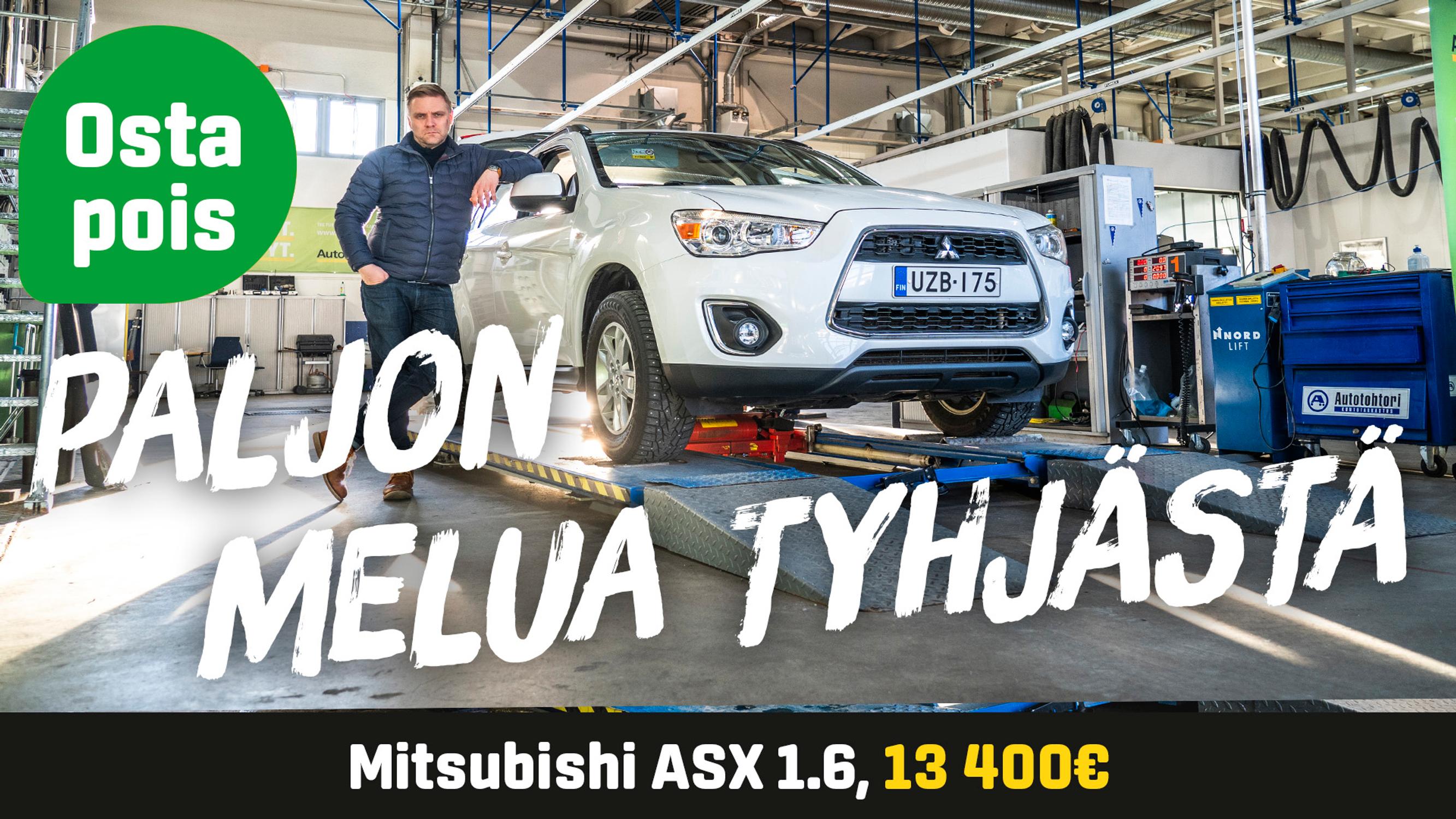 Käytetty: Mitsubishi ASX 1.6 (13 400 €) - Paljon melua tyhjästä