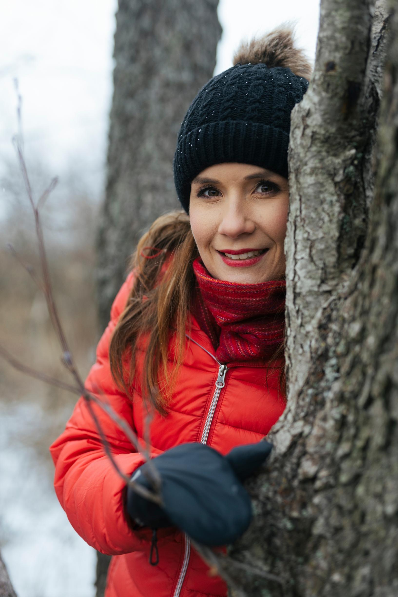 Kerttu Kotakorpi ulkoilee Lammassaaressa