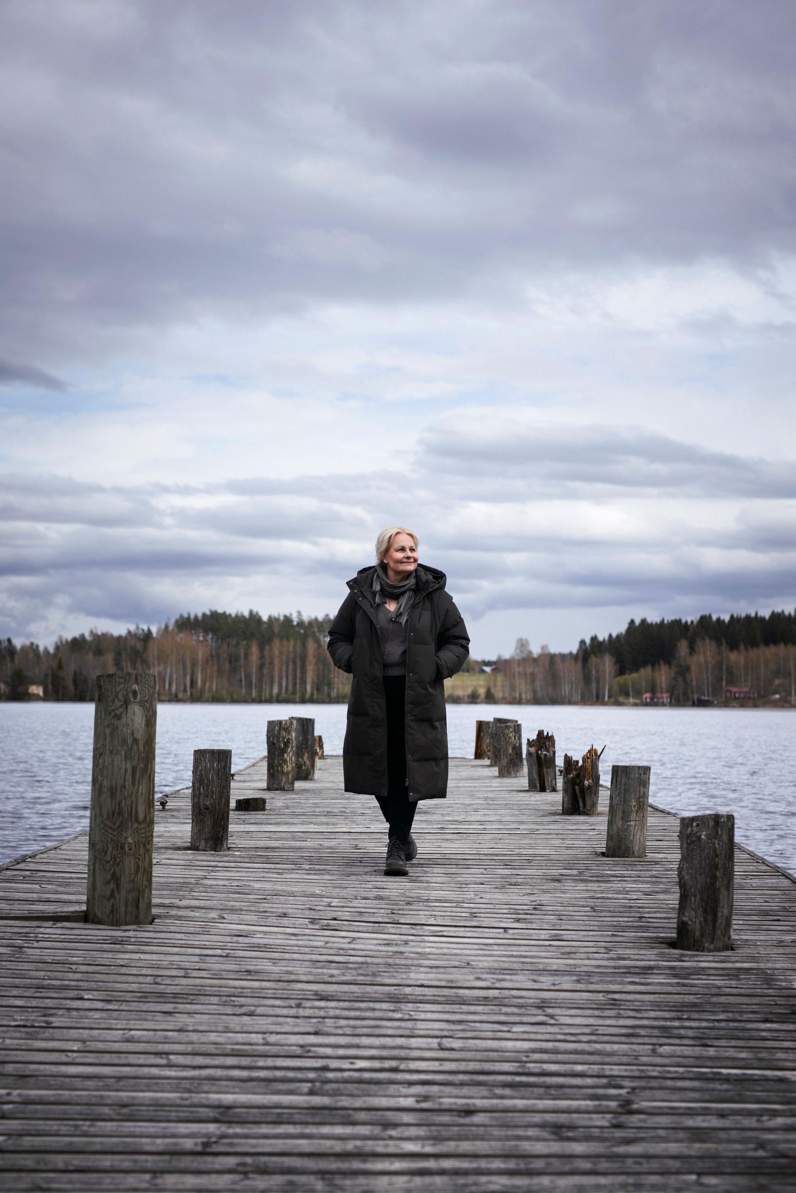Kun puoliso kuoli, Pialle jäi tästä hyviä muistoja Konniveden rannasta. 