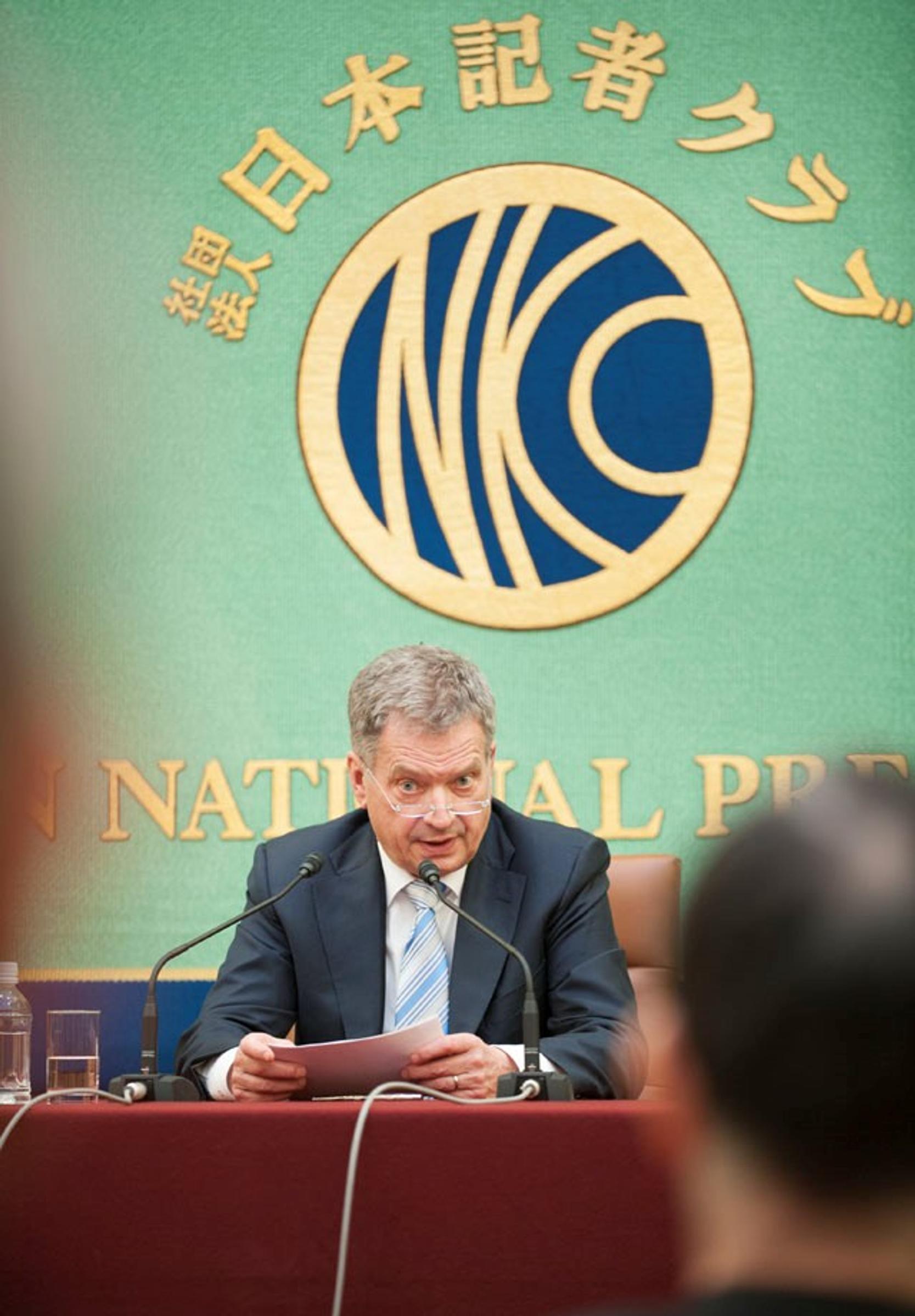Presidentti Niinistö Tokiossa: "Iso-Britannian ero EU:sta olisi kielteinen asia"