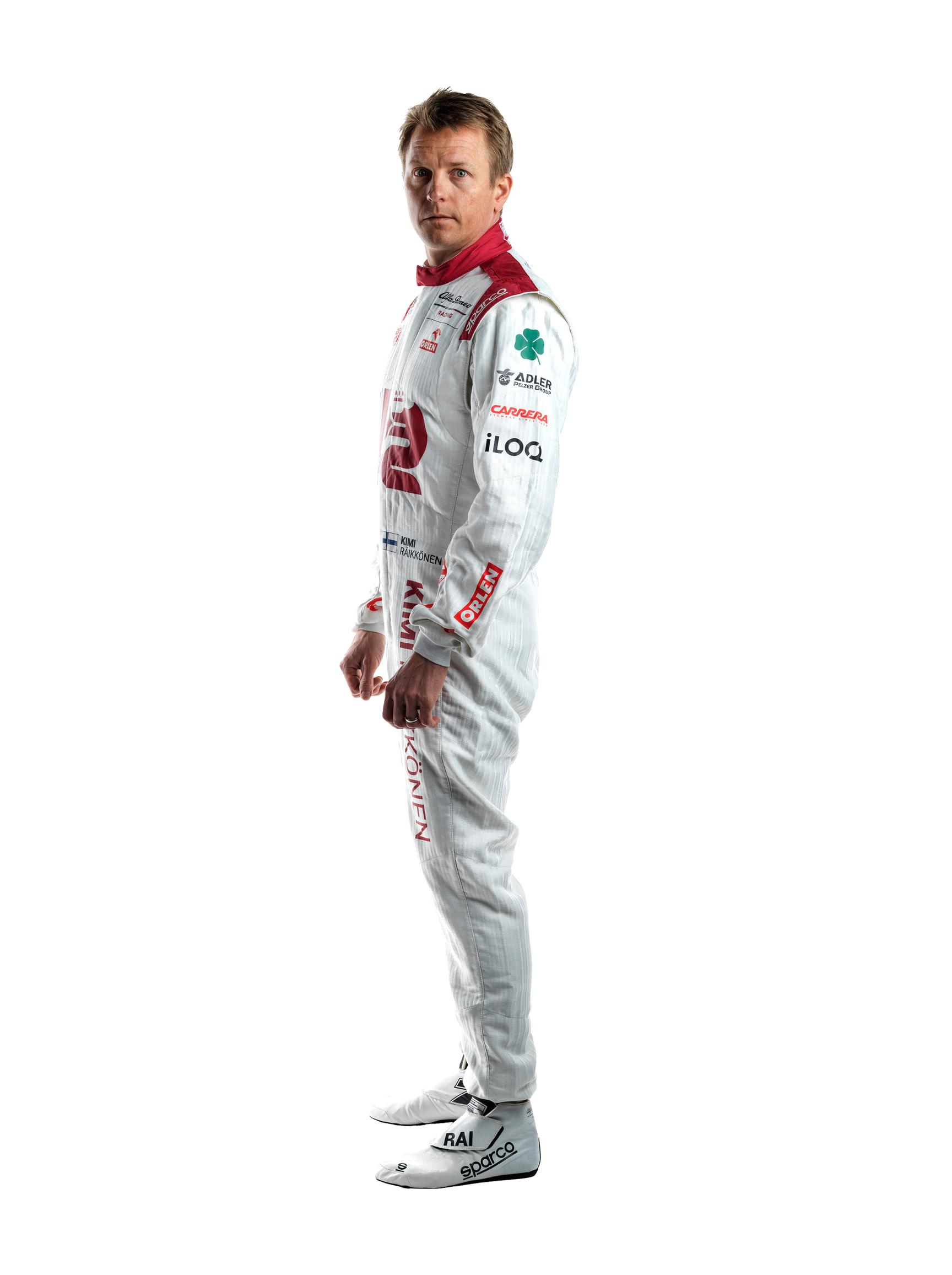 Kimi Räikkönen ajoasussa.