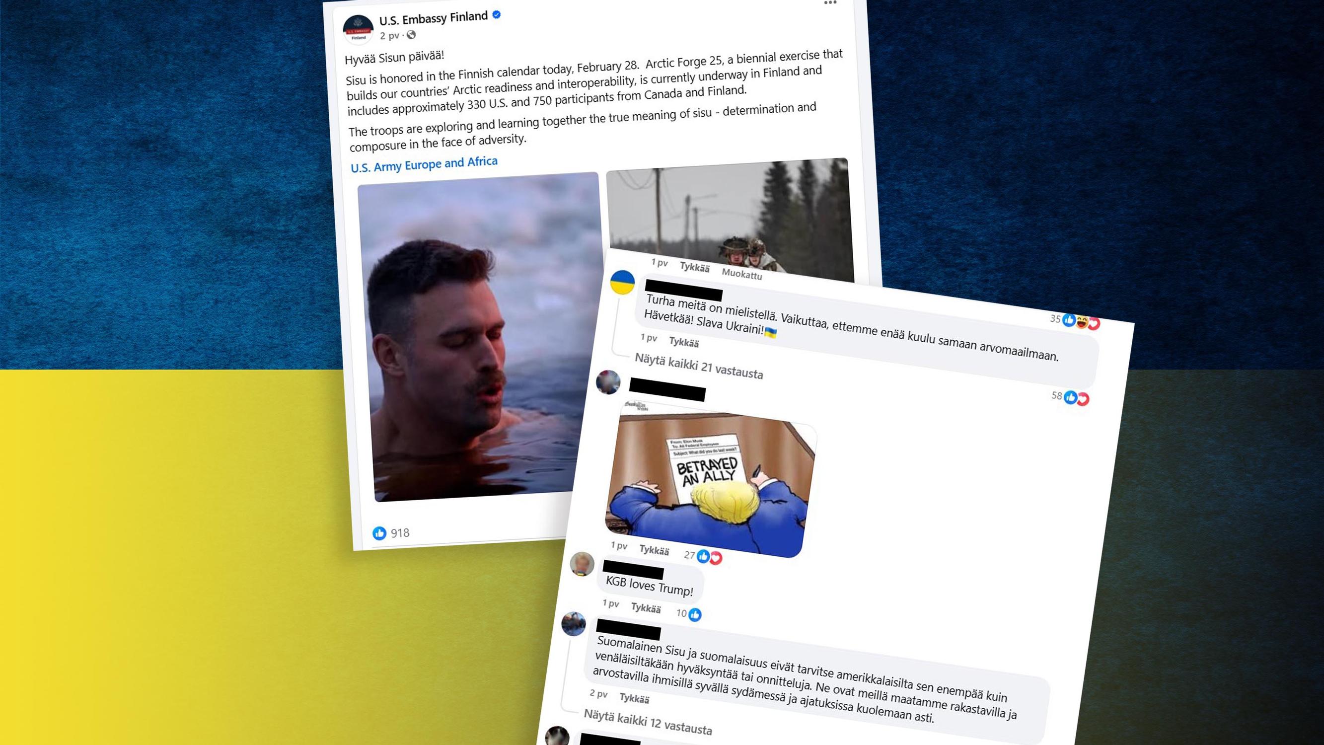 USA:n lähetystö toivotti Sisun päivää, suomalaiset hermostuivat: ”You’ll never understand what sisu means – Zelenskyi has that”