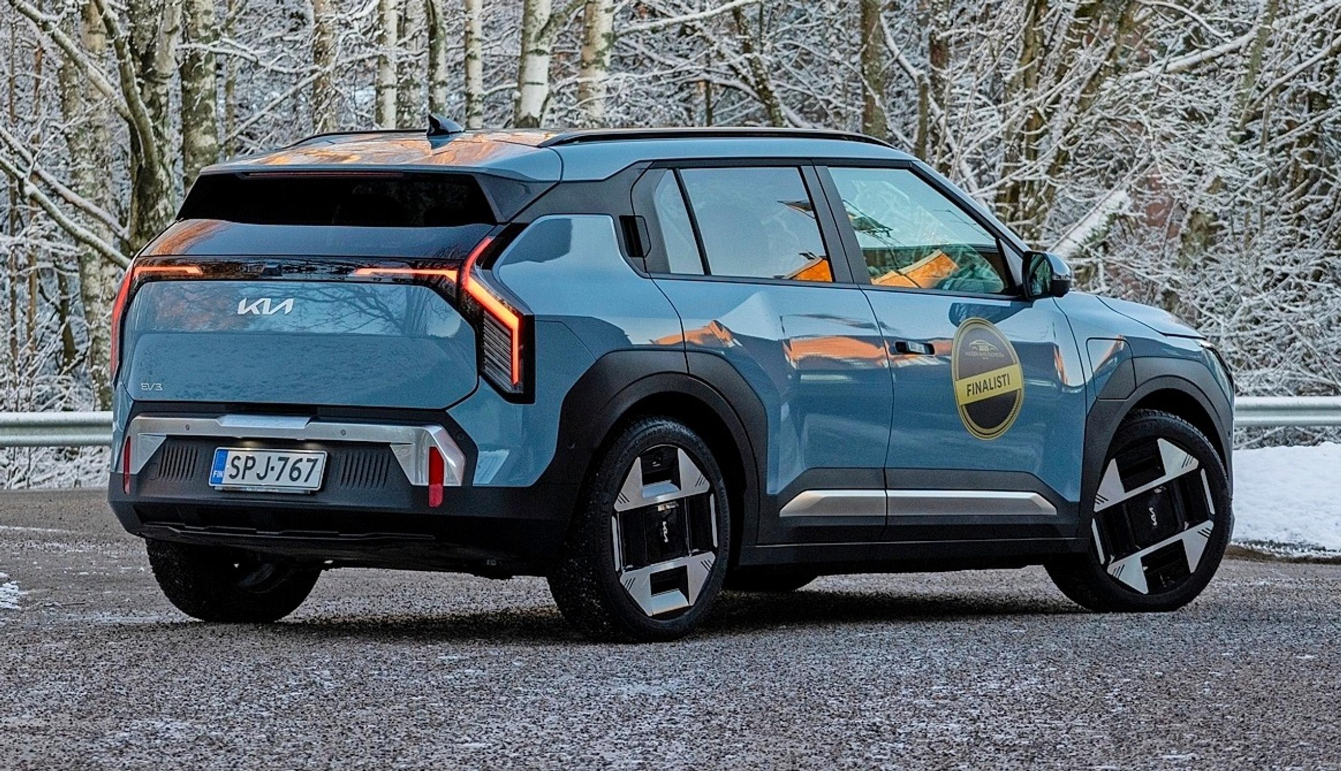 Vuoden auto Suomessa 2025 on täyssähköinen crossover Kia EV3.