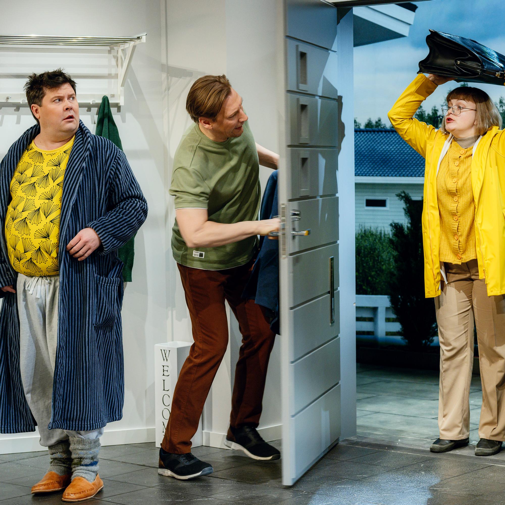 Ilmasta rahaa – Helsingin kaupunginteatterin farssissa Kela-virkailija varastaa show'n