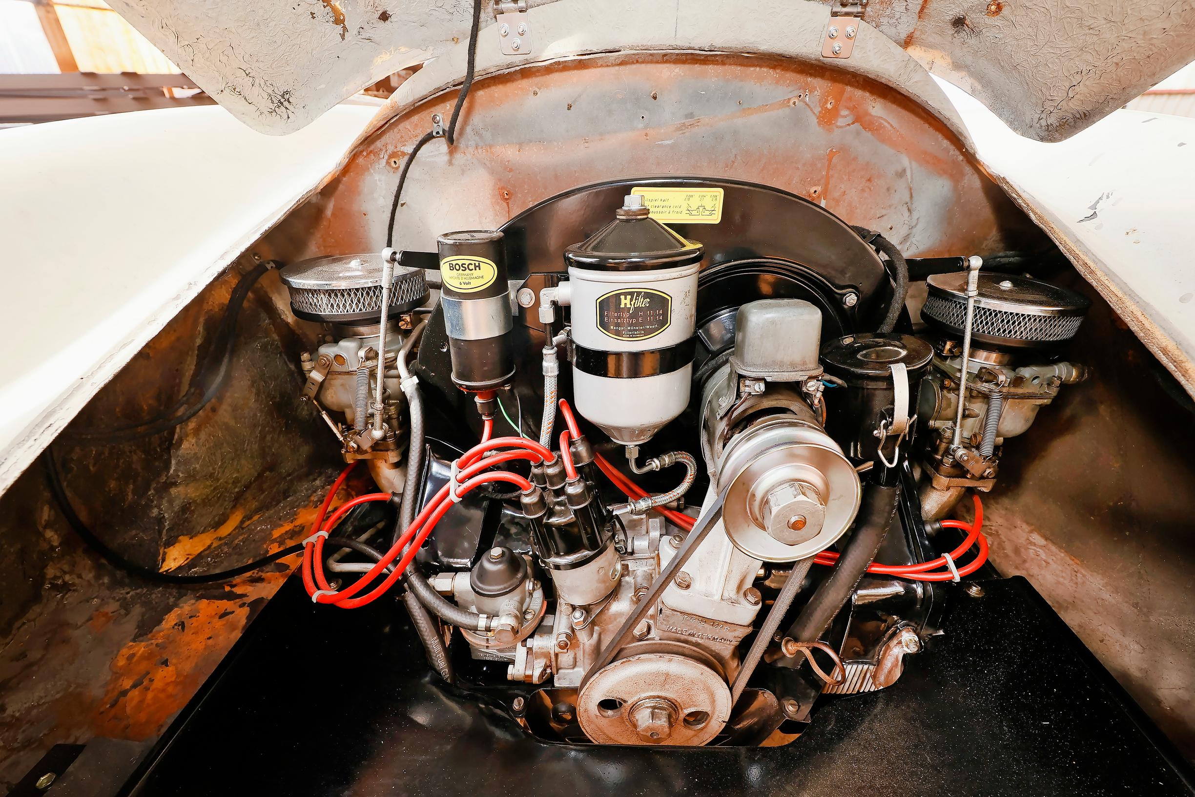 Enzmannin moottori on Porsche 356:sta.
