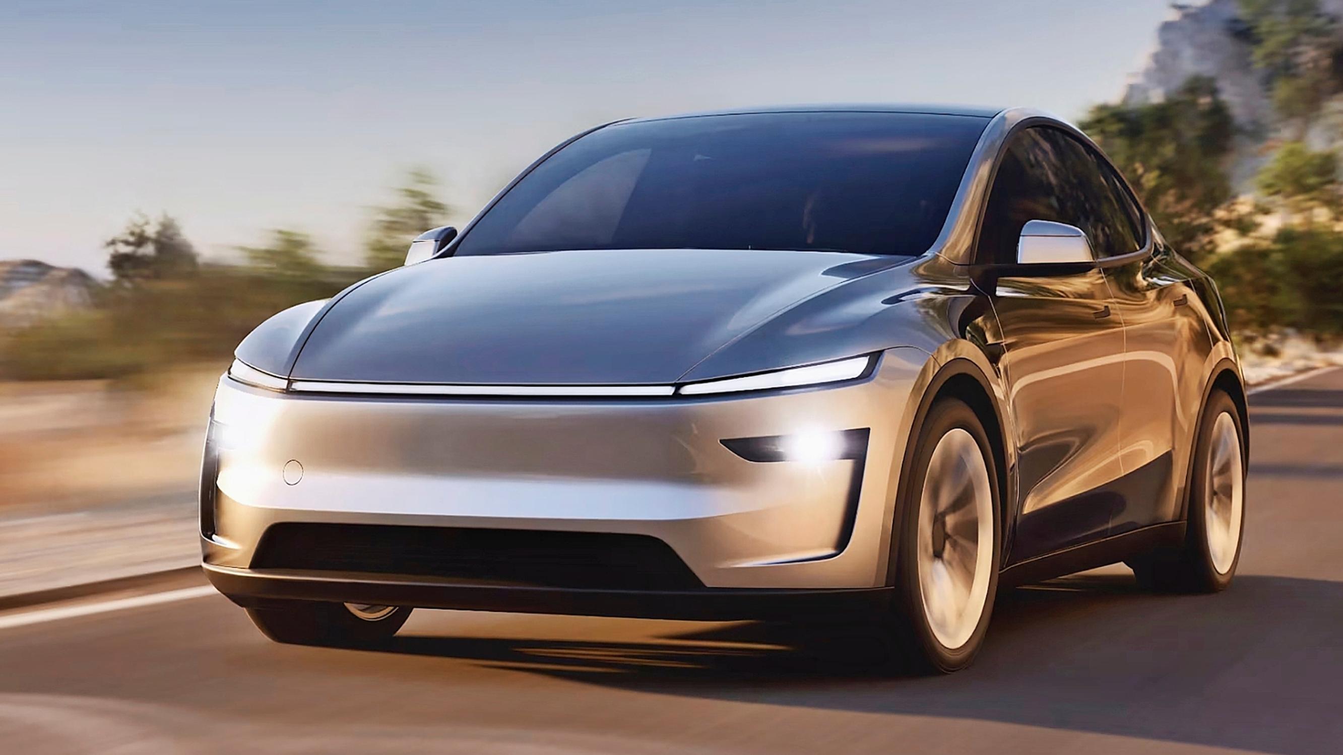 Päivitetty Tesla Model Y – Hätkähdyttävin muutos on uusi keulailme, jota hallitsevat koko keulan leveyden kattavat valot 
