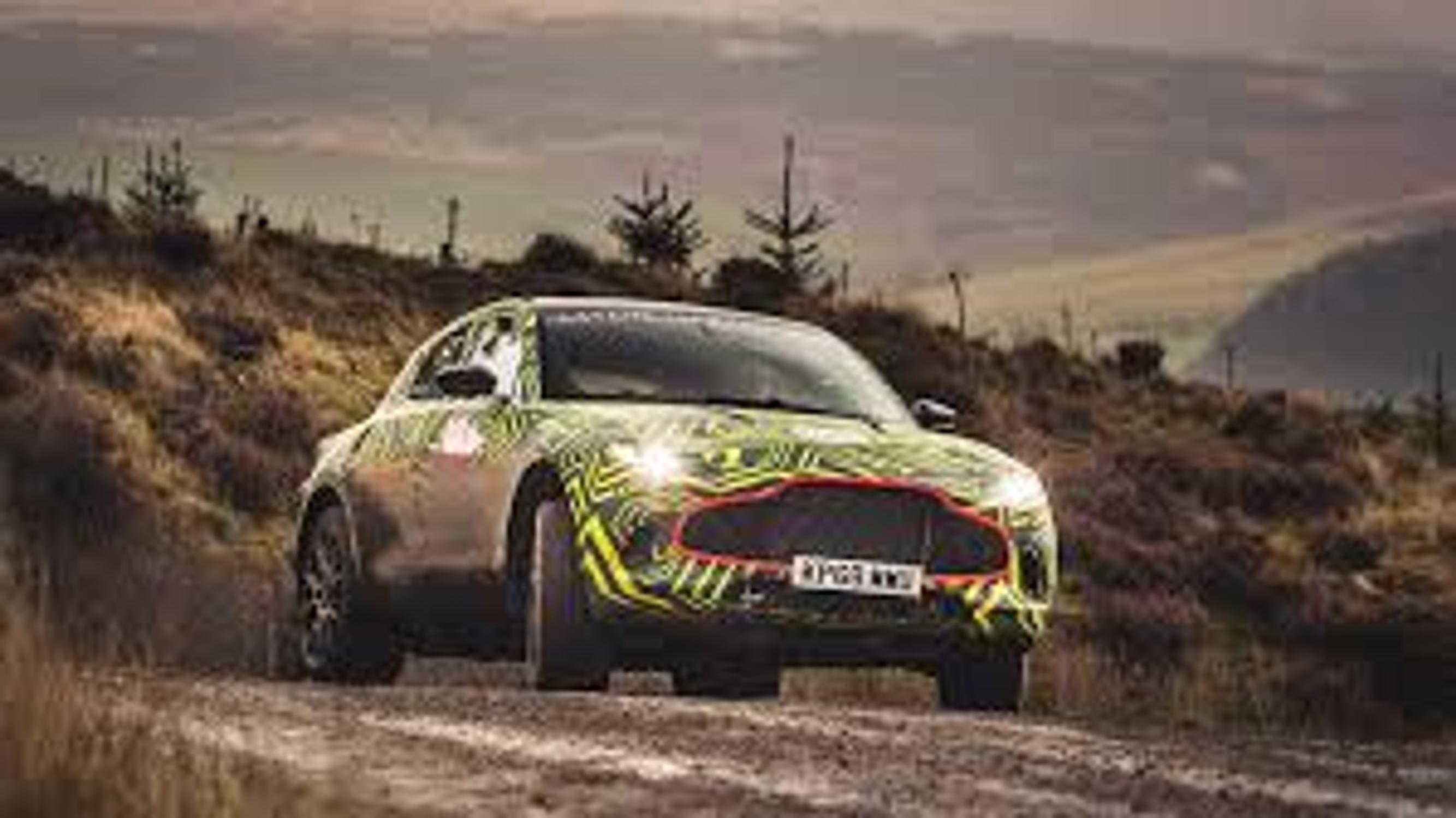 Aston Martin julkisti yhtiön ensimmäisestä DBX SUV:sta kuvia ja videon