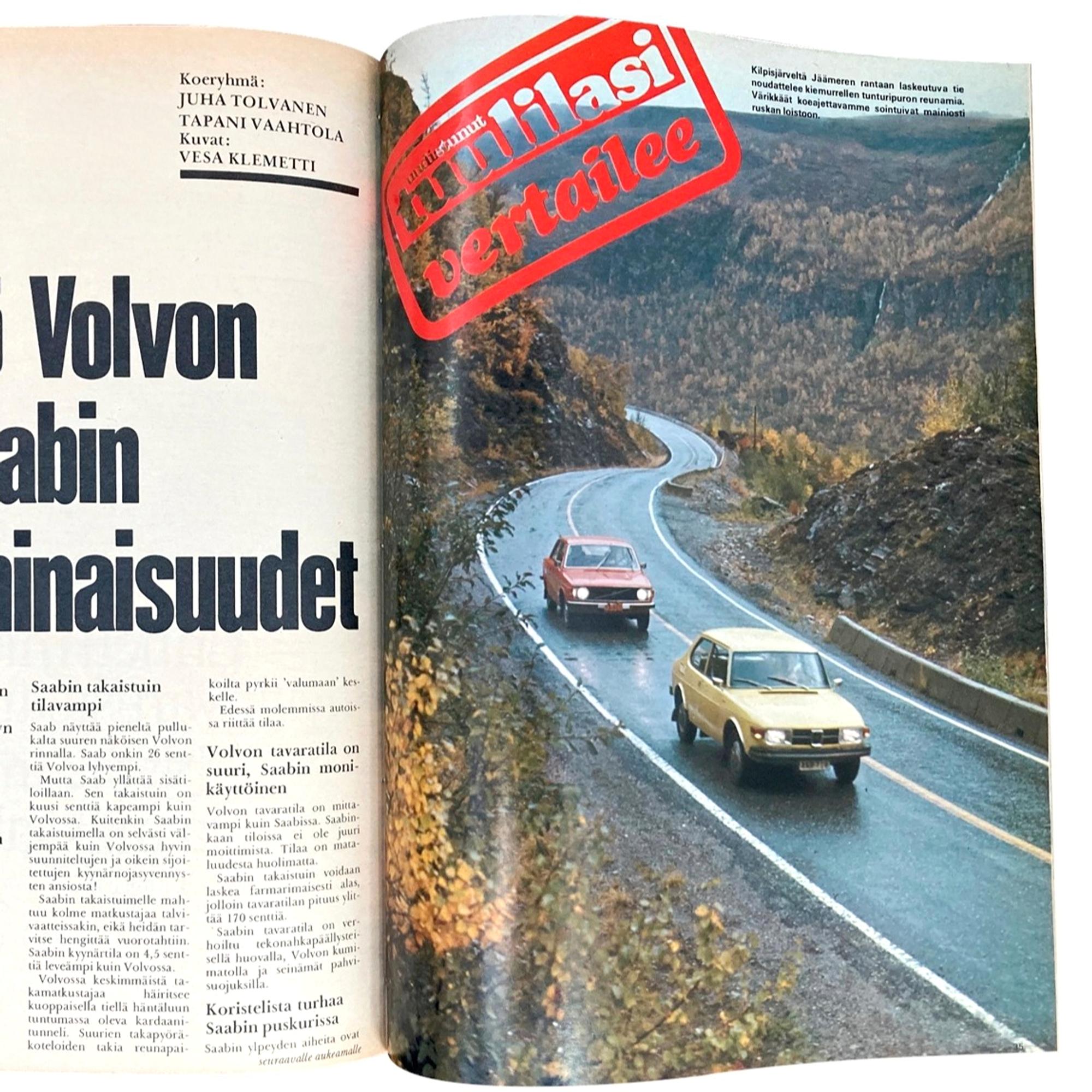 50 vuotta sitten: Parivertailussa Saab 99 ja Volvo 142