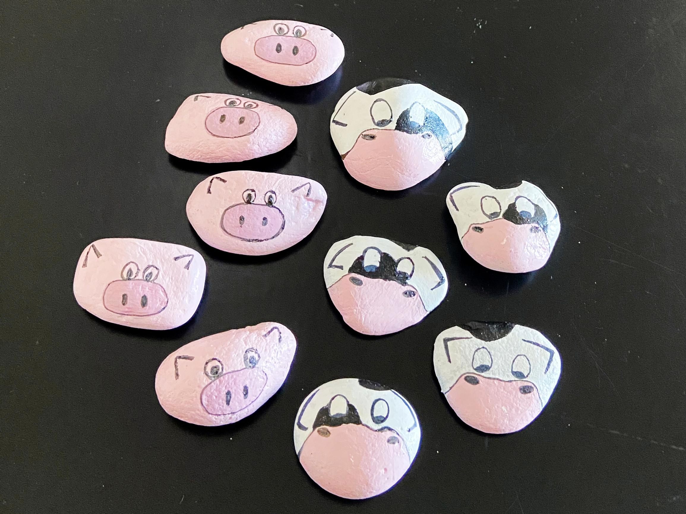 Possu ja lehmä kilpaili, kumpi voitti? Tätä hauskaa peliä pelataan ristinollan säännöillä