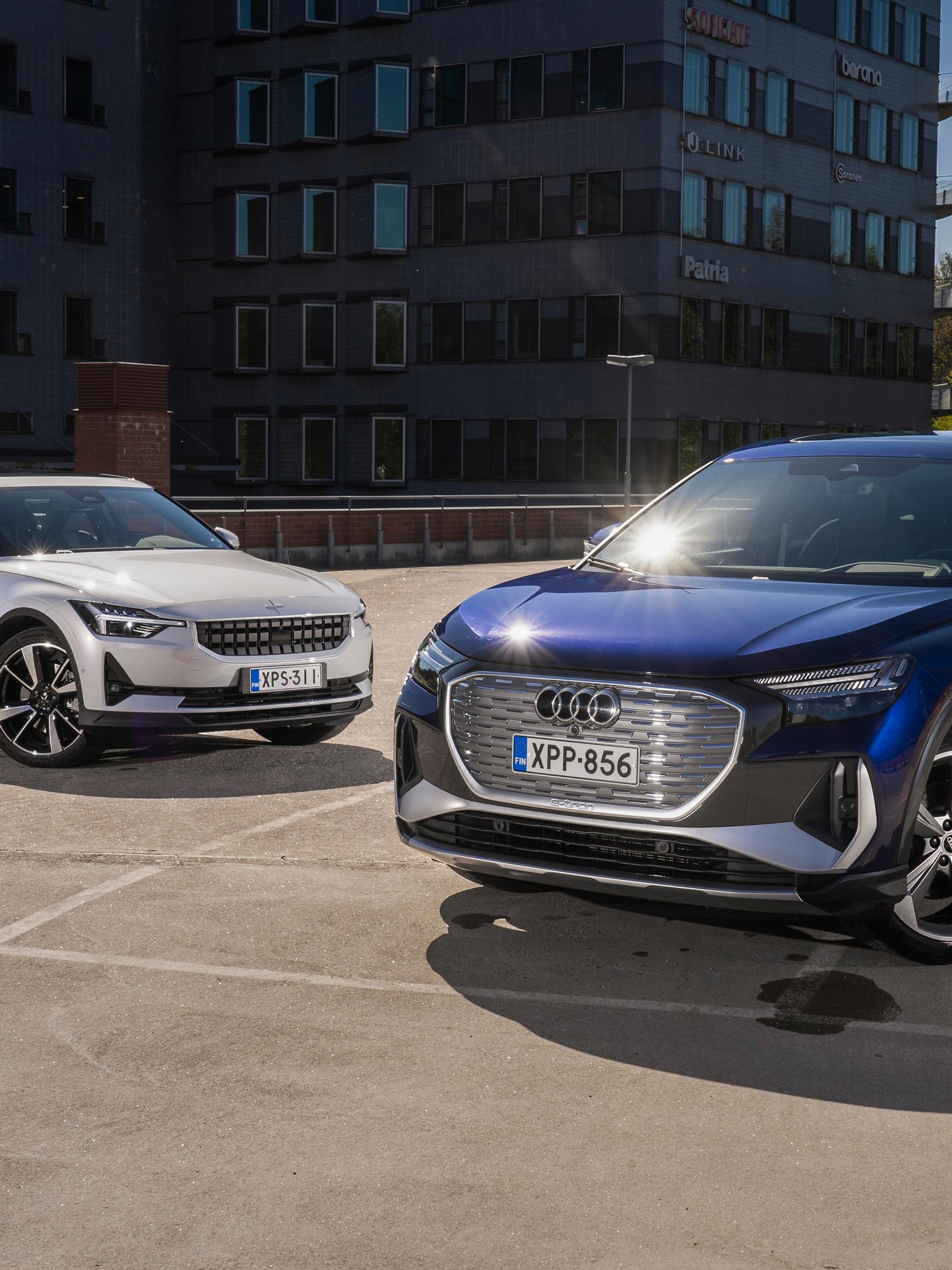 Audi Q4 e-tron ja Polestar 2 – Varma suorittaja ja nautiskelijan suurkuluttaja