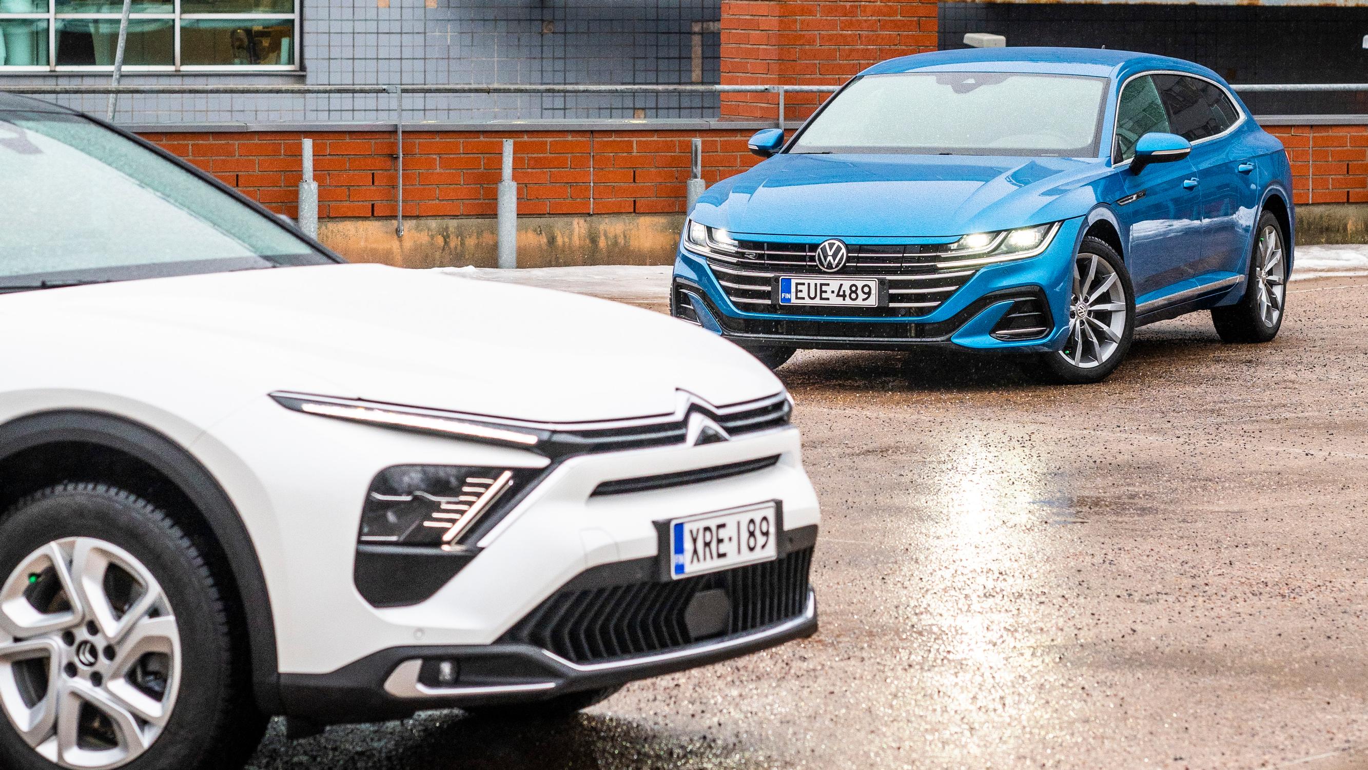 Citroën C5 X vs. Volkswagen Arteon – Tyylikkäät farmarit haastavat SUV-autot – "Arjen luksusta elämään"