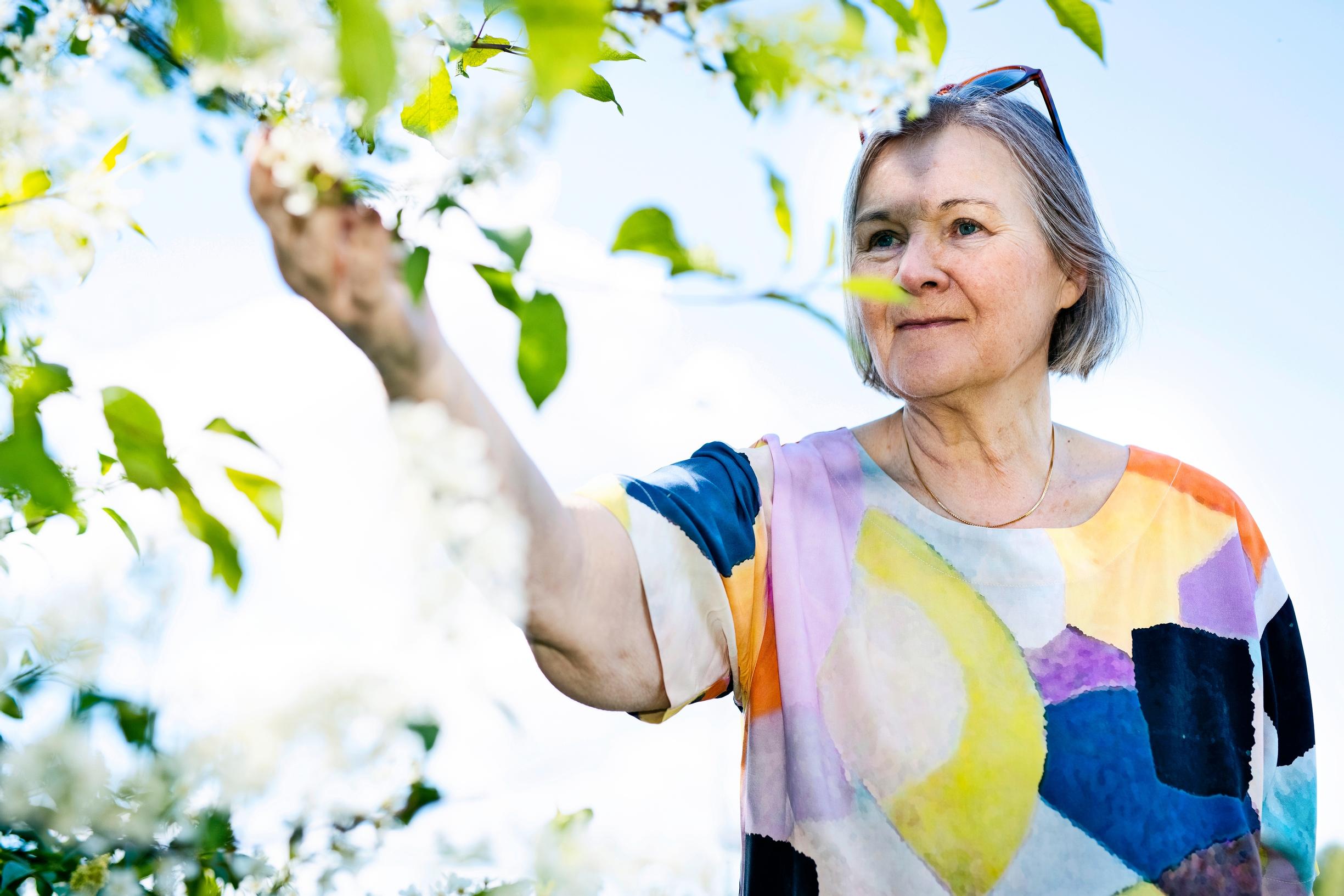 Pirkko ei pelkää, että saisi uuden veritulpan, sillä hän on varovainen ja huolellinen. – Tietoisuus tulpasta jää kuitenkin takaraivoon. Kuvateksti:
