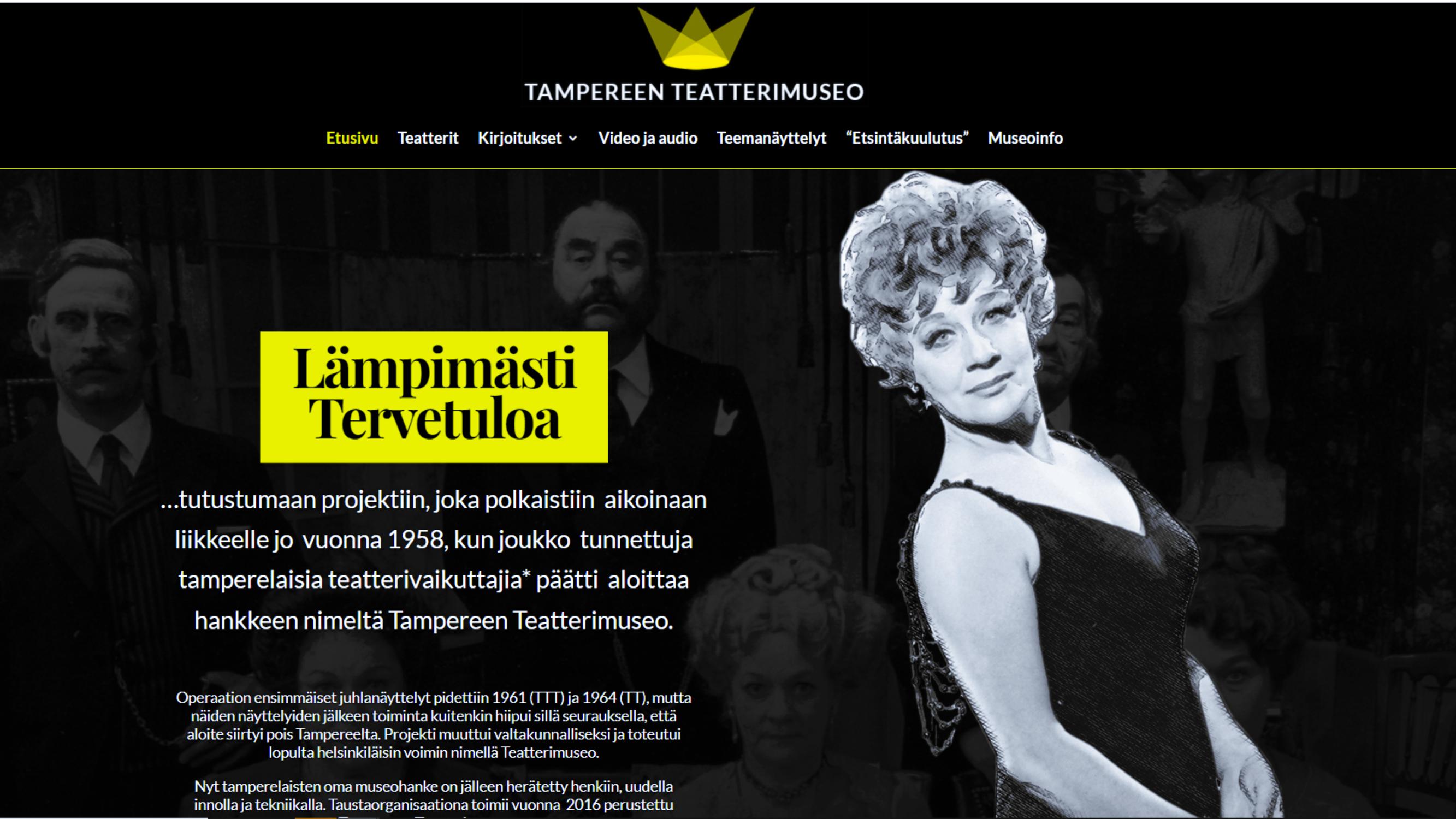 Tampereen digitaalista teatterimuseota on puuhattu vuodesta 2007 ja nyt se on vihdoin auki – Mitä tapahtui?