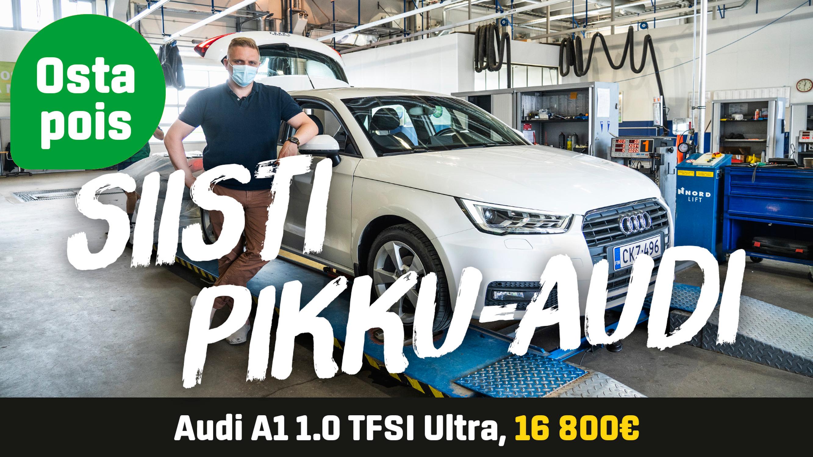 Käytetty: Audi A1 1.0 TFSI Ultra (16 800€) - Siisti pikku-Audi