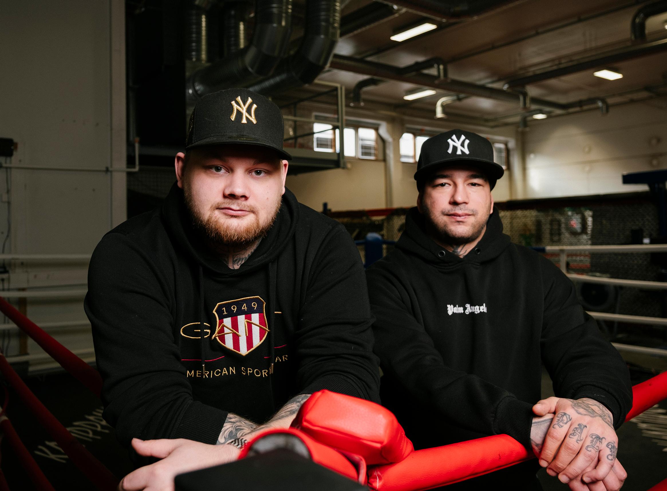 Jesse Niemelä ja Taisto Palm tapaavat hankkeen nuoria kerran viikossa.