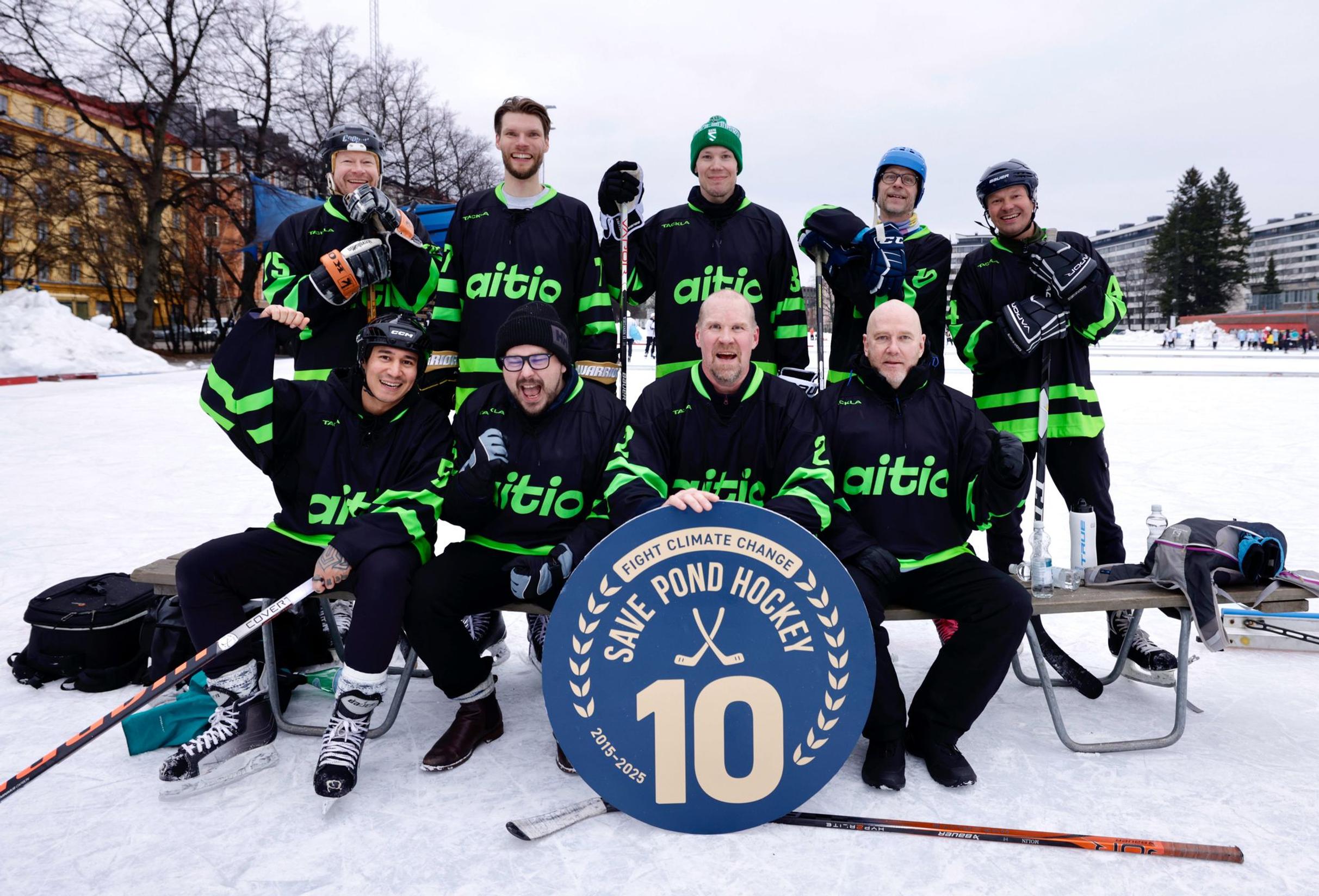 Aition lammikkolätkäjoukkue Save Pond Hockey -turnauksessa – video paljastaa kaiken: "Löimme SM-liigan joukkueen"