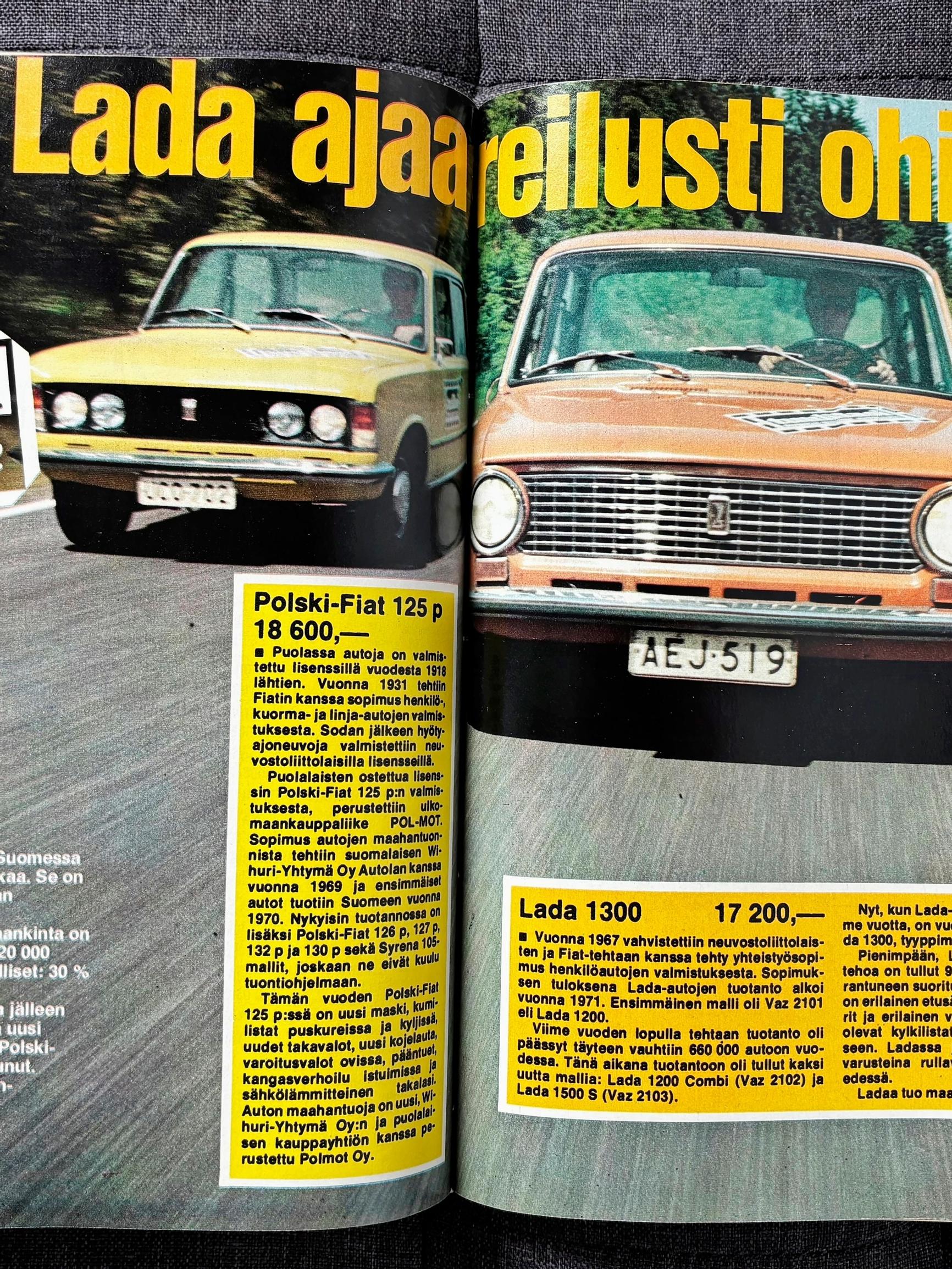 Halpa hinta, hutera hitsaus – Tuulilasin vertailussa 1975 pantiin samalle viivalle kaksi edullista itäautoa, Lada ja Polski Fiat – Tulos oli karu
