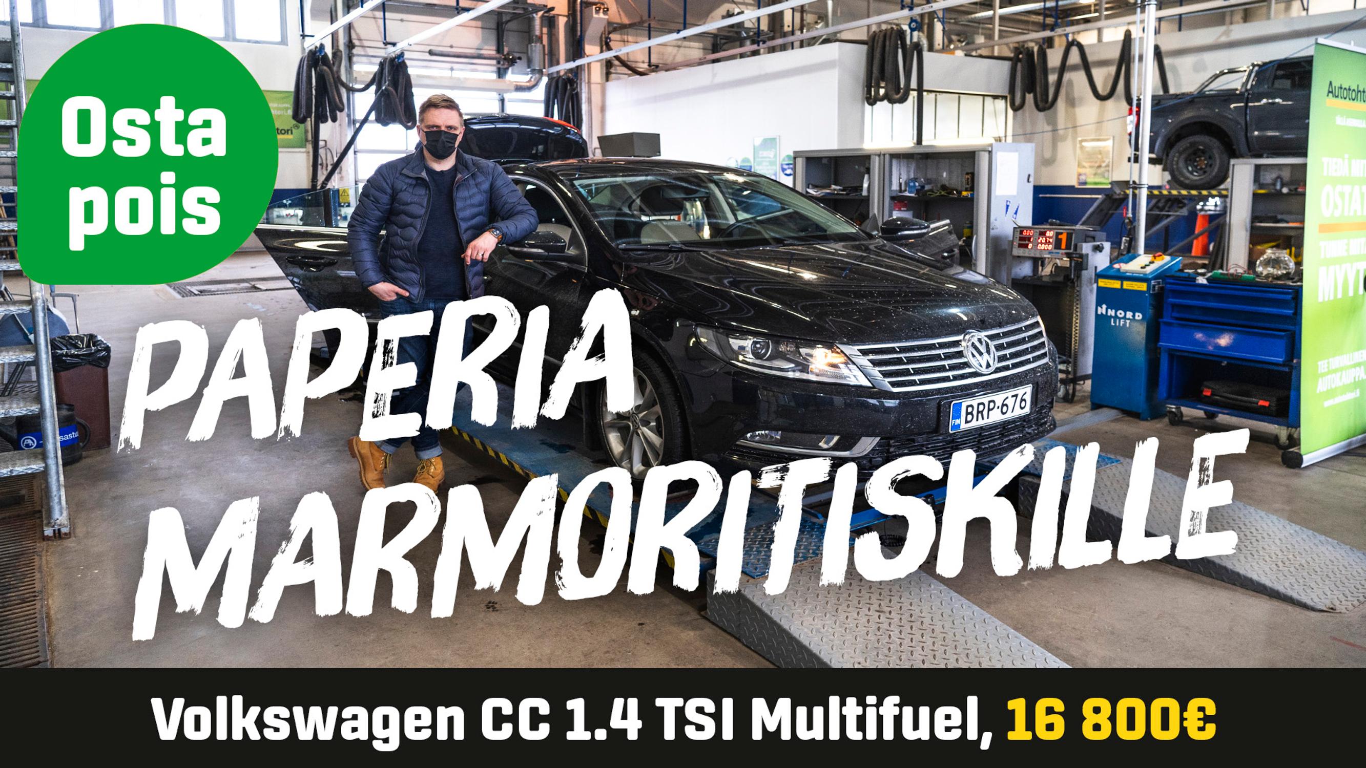 Käytetty: Volkswagen CC 1.4 TSI Multifuel (16 800€) - Paperia marmoritiskille